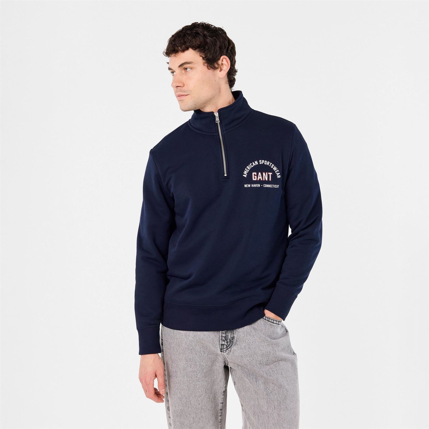 Gant Zip Fleece Jumper