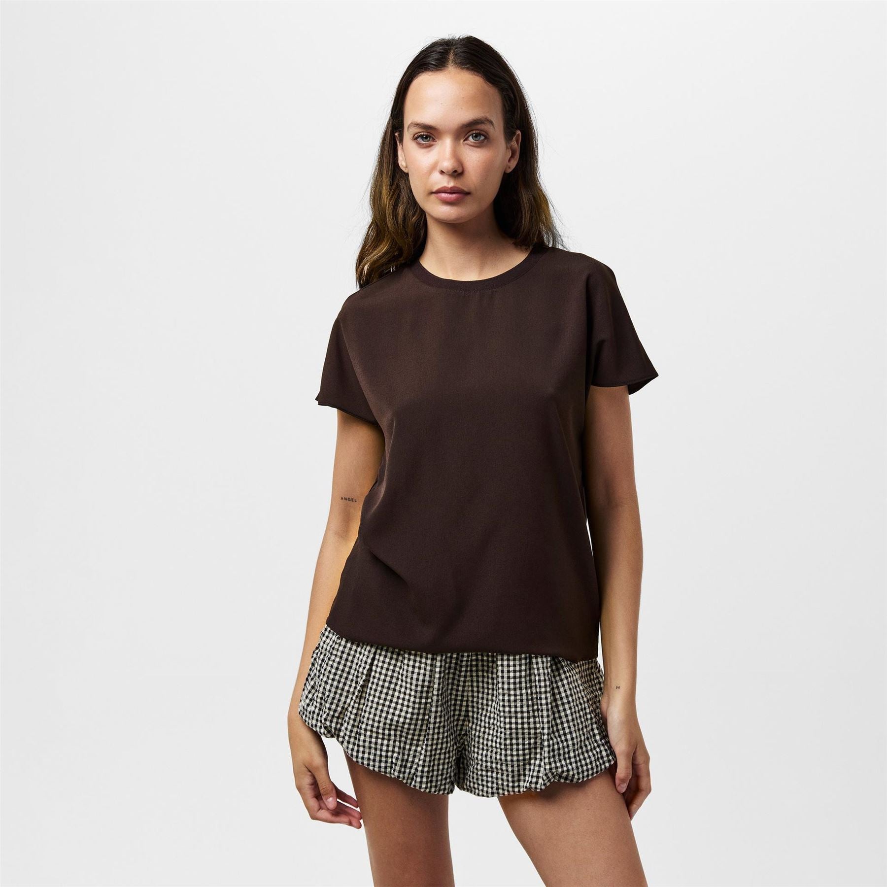 French Connection Crepe Crew Neck Regular Fit T-Shirt