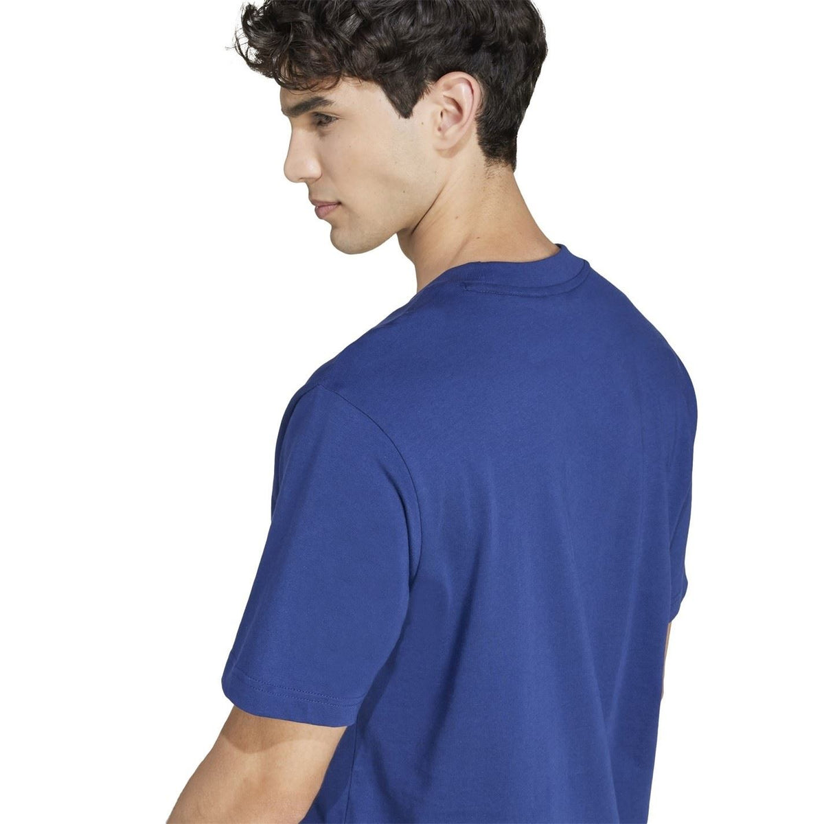 adidas Mens Essentials Single Jersey Linear Embroidered Logo T-Shirt