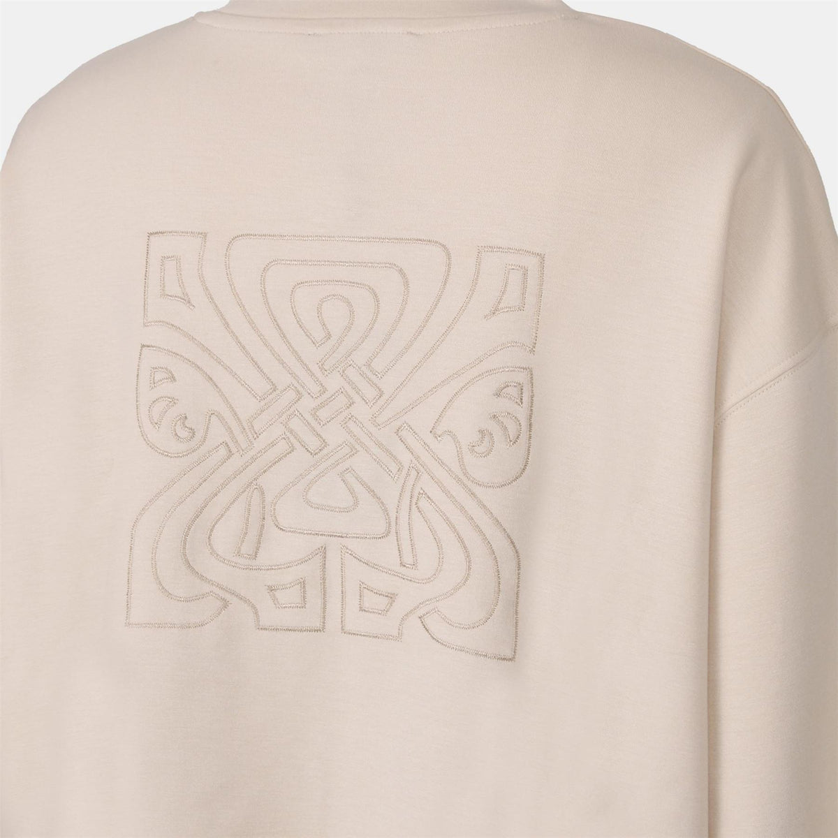 Biba Logo Print Crew Neck Long Sleeve Sweater