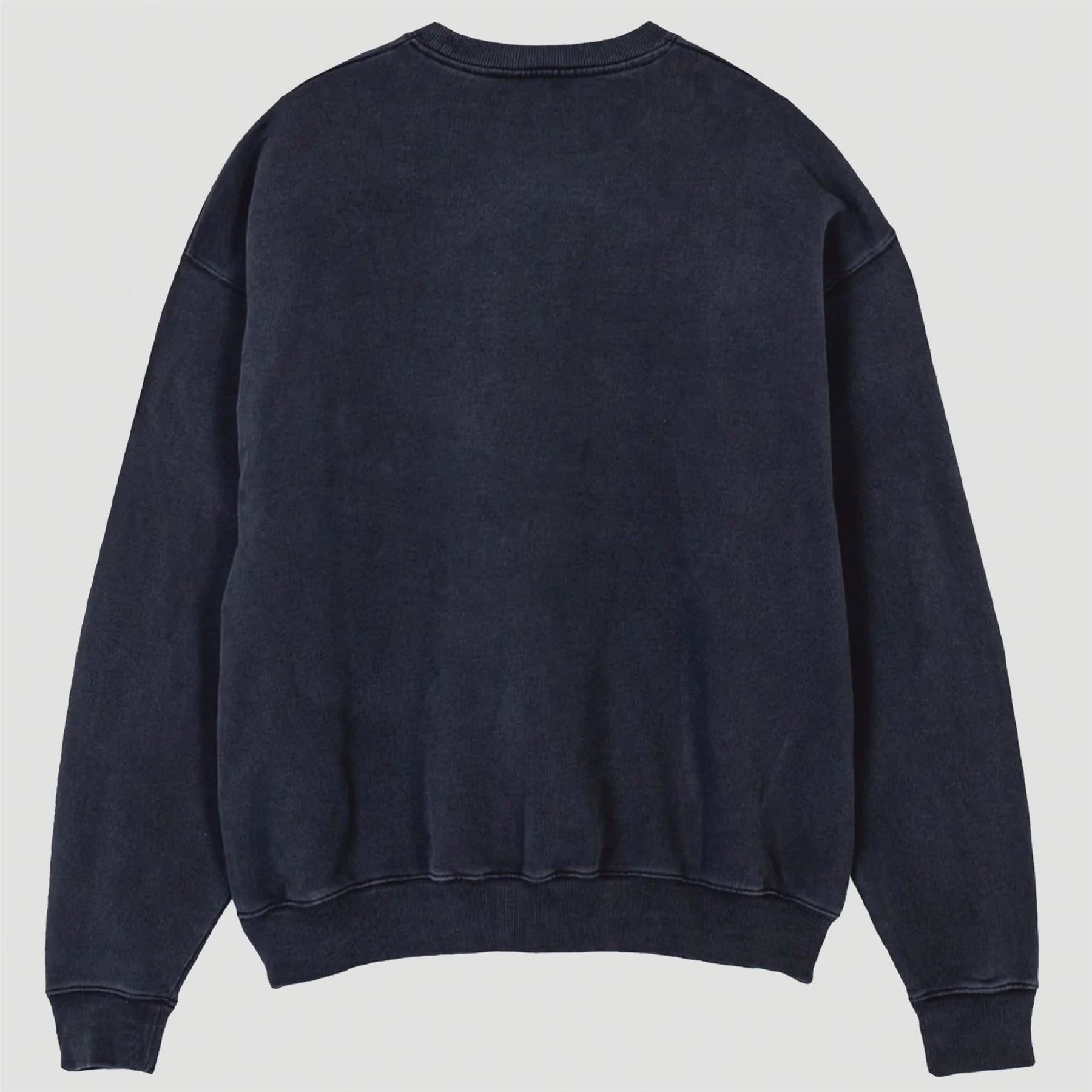 LYPH Punk Text Graphic Crew Neck Long Sleeve Sweatshirt