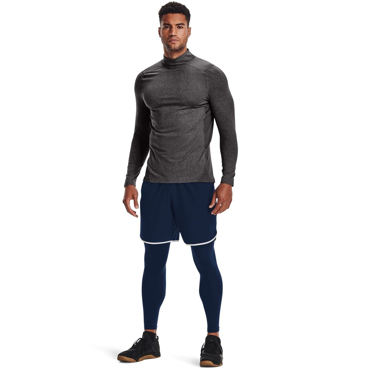 Under Armour Mens Armour Ua Cg Fitted Mock Baselayer Top