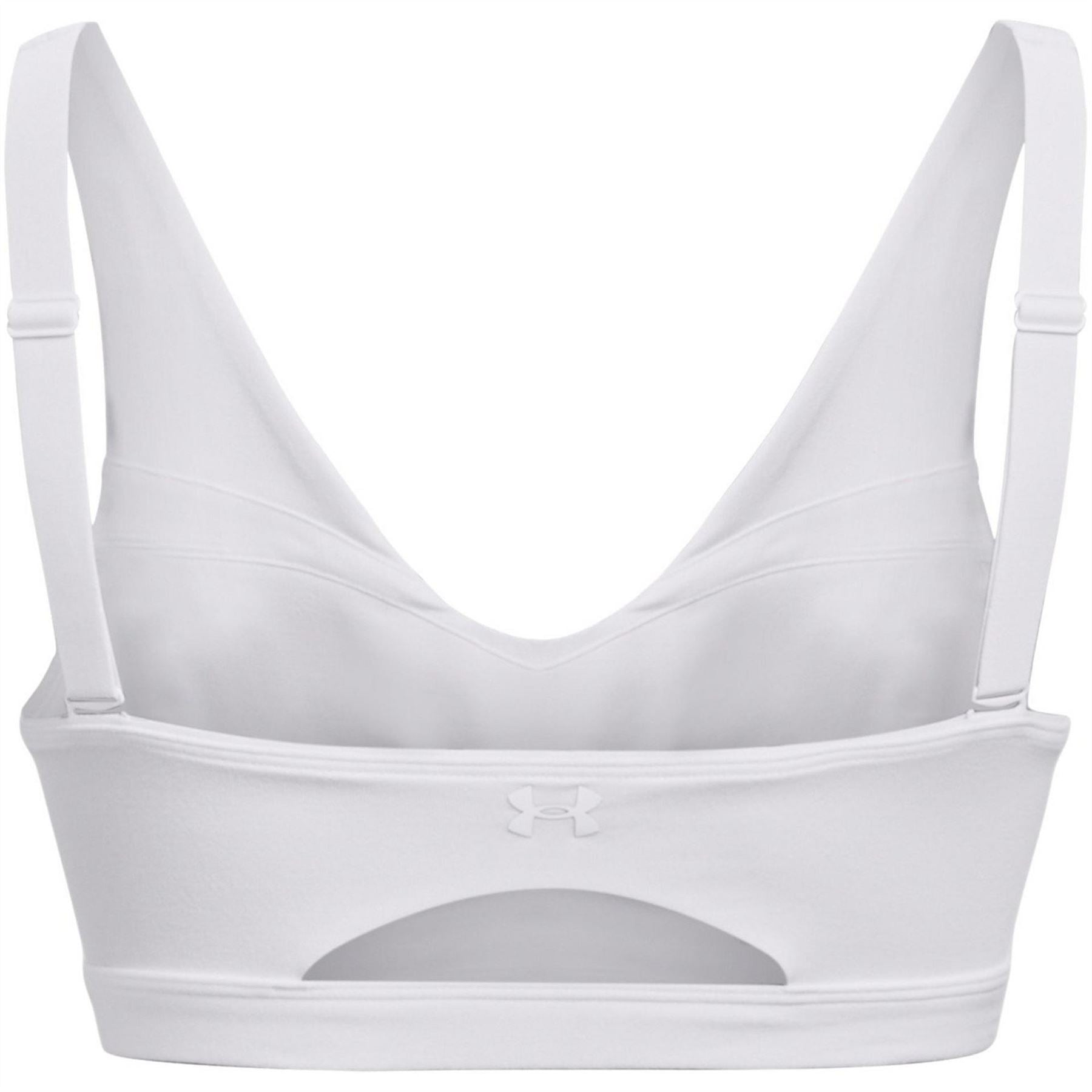 Under Armour Smartform V-Neck Sports Bra with Spaghetti Straps