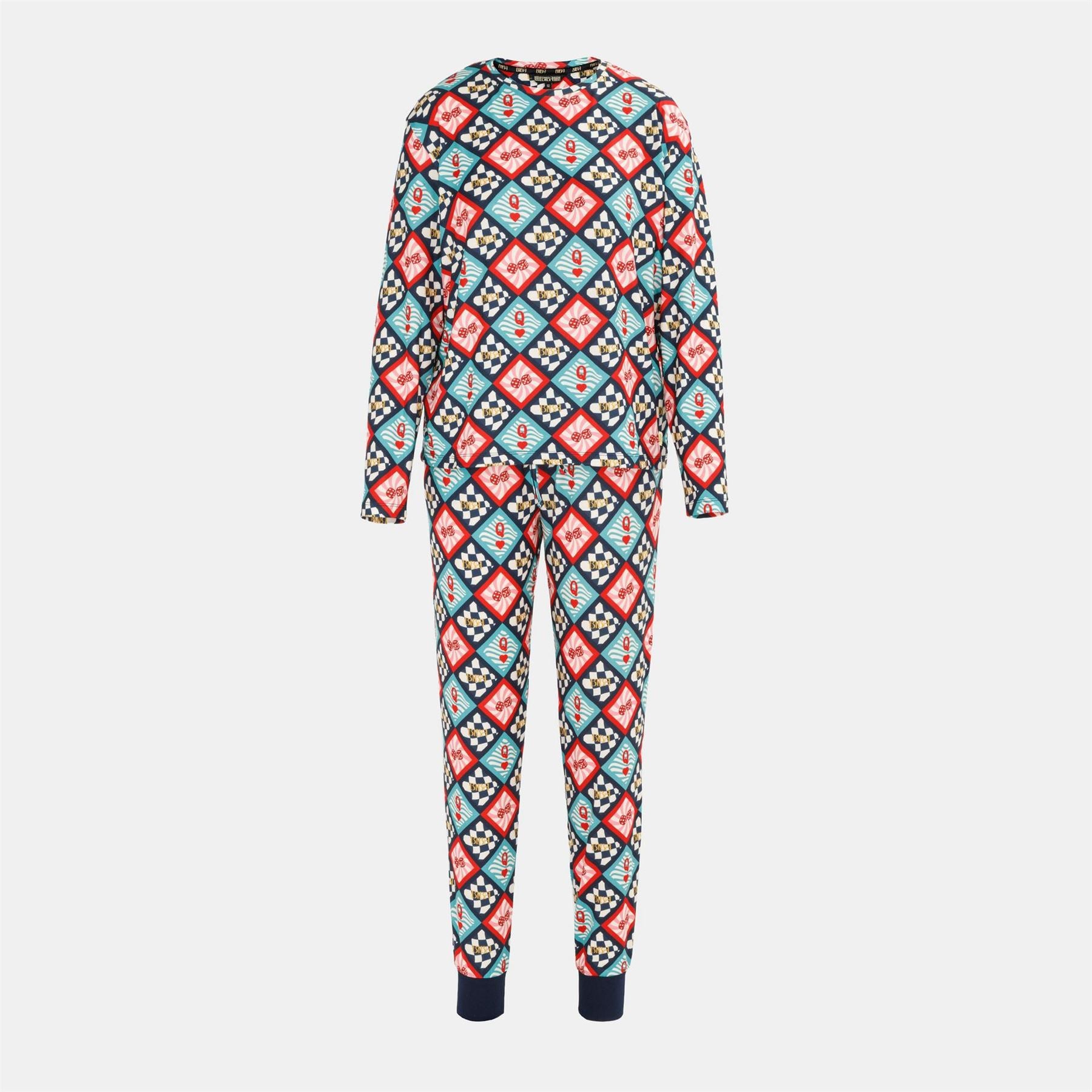 Biba Crew Neck Long Sleeve Pyjama Set