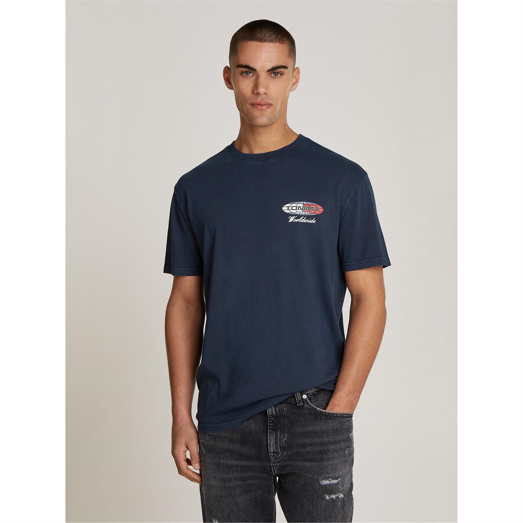 Tommy Jeans Globe Short Sleeved T-Shirt