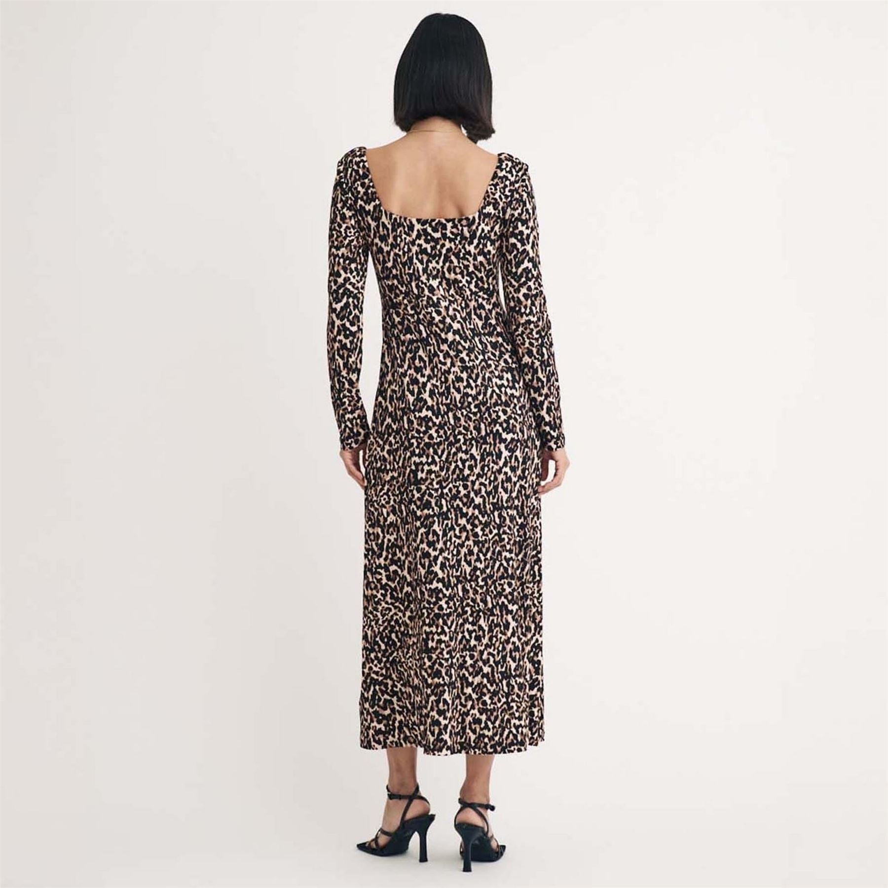 Nobodys Child Leopard Print Midi Dress