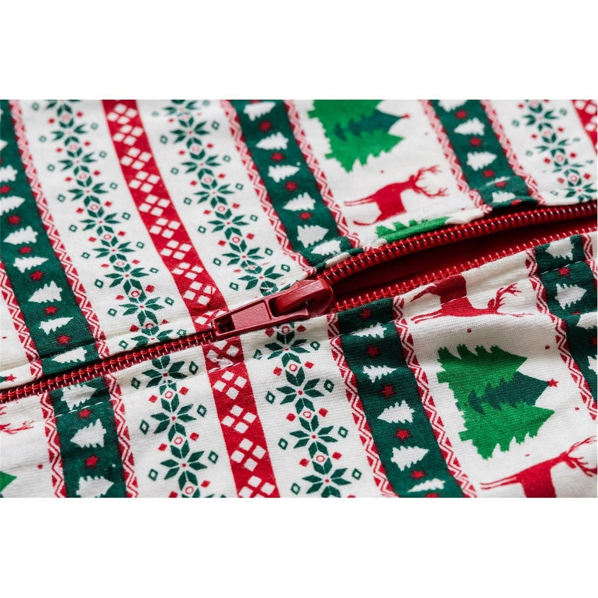 The Spirit Of Christmas Fairisle Xmas Family Cotton Sleepsuit