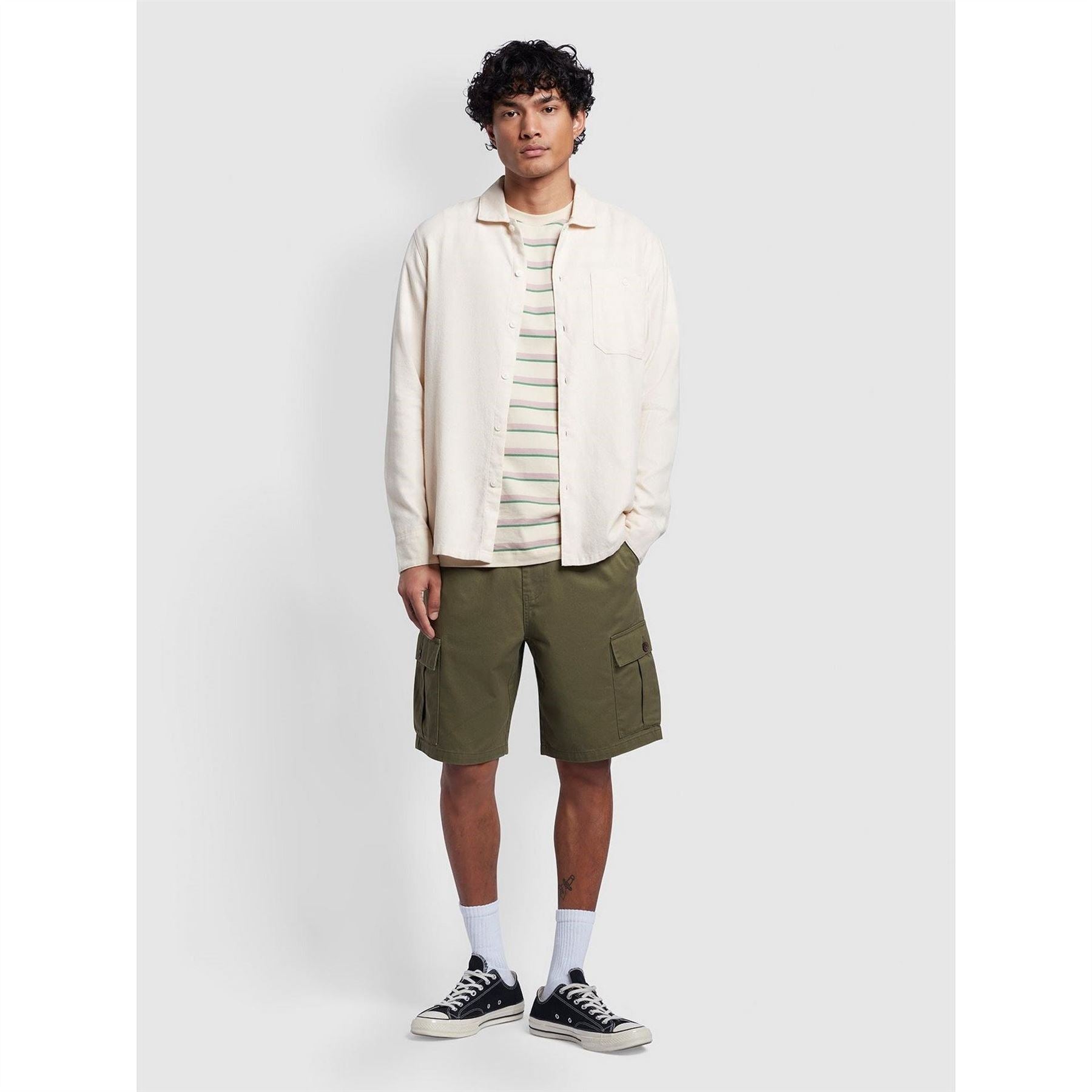Farah Campbell Relaxed Fit Long Sleeve Shirt