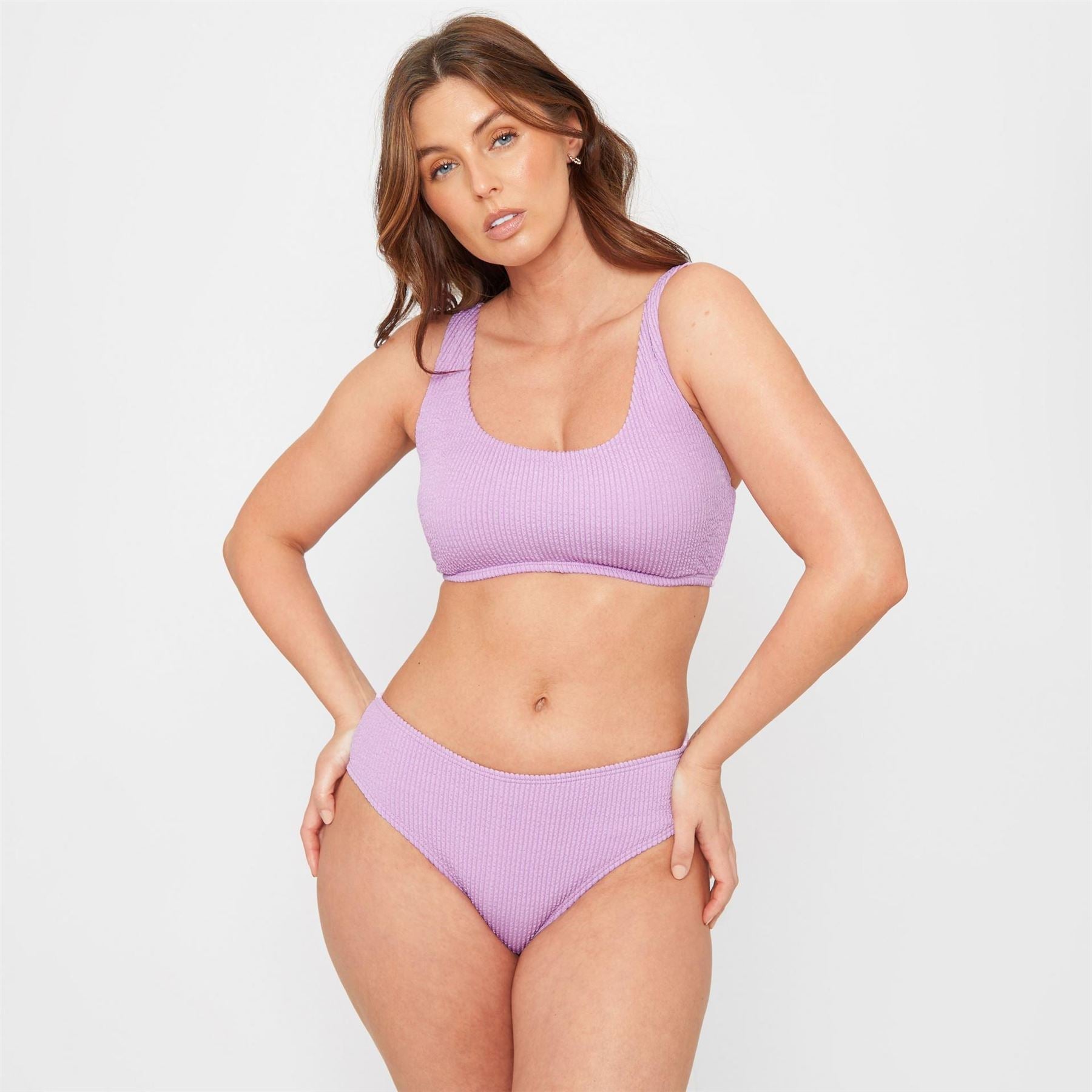 Be You Textured Bikini Bottoms