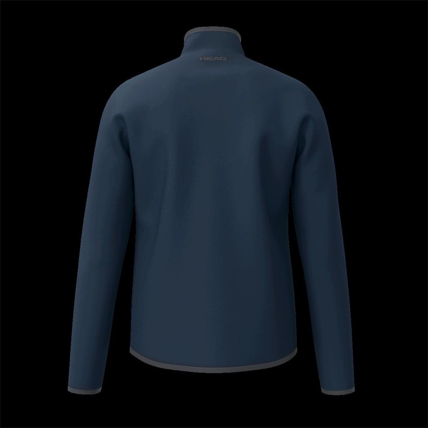 HEAD Club 25 Solid Patterned Ribbed Cuff Track Jacket