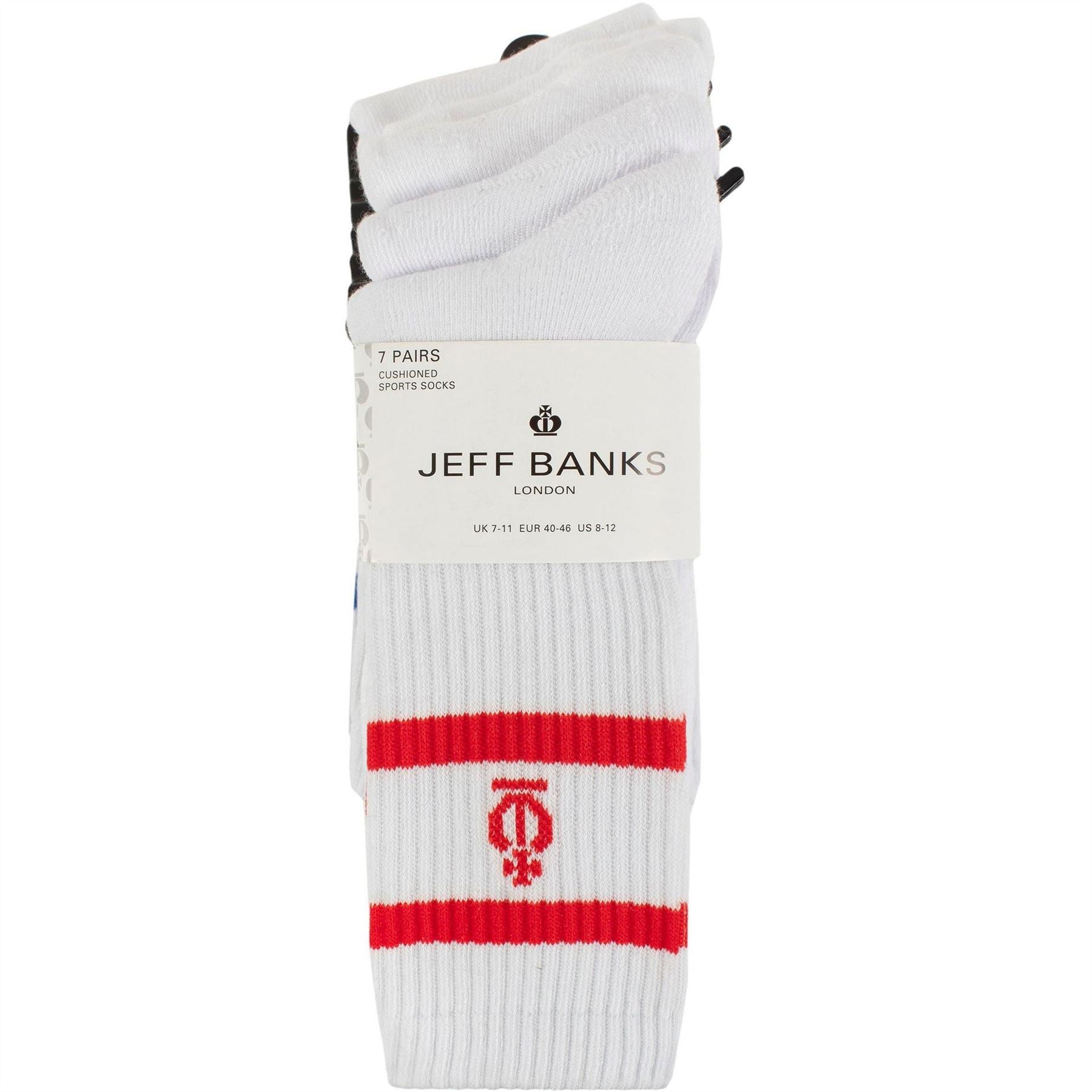 Jeff Banks 7 Pack Sport Crew Socks