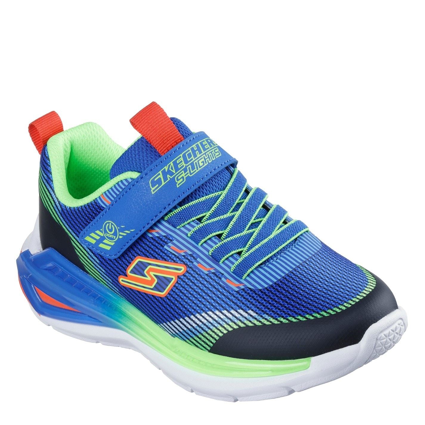 Skechers Lighted Gore  And  Strap Sneaker W Mids Light Up Trainers Boys