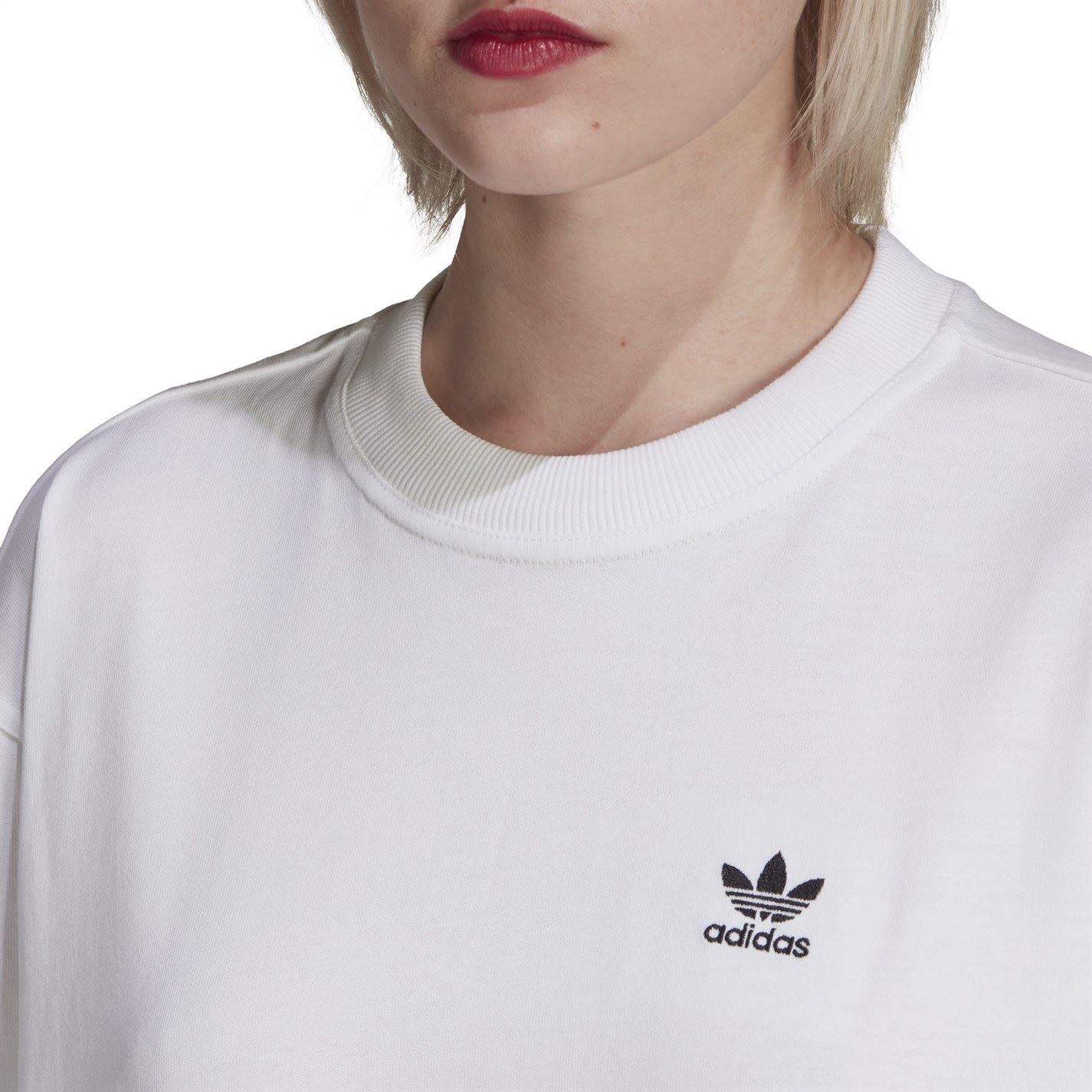 adidas Originals Crew Neck Knee T-Shirt Dress
