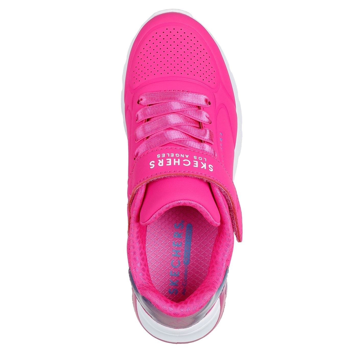 Skechers Gore  And  Strap Embossed Sneaker W Met Court Trainers Girls