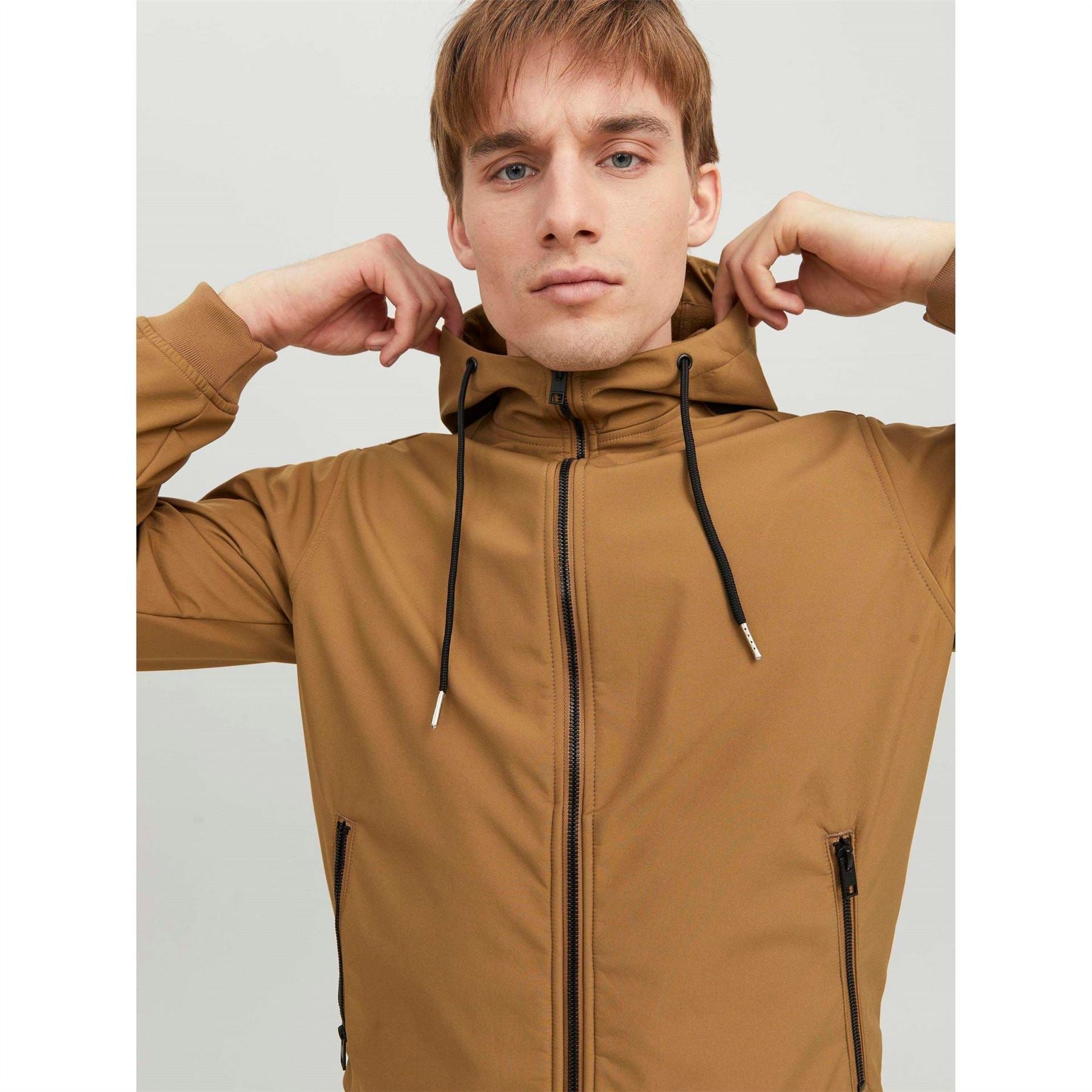 Jack and Jones Zipped Hooded Softshell Jacket