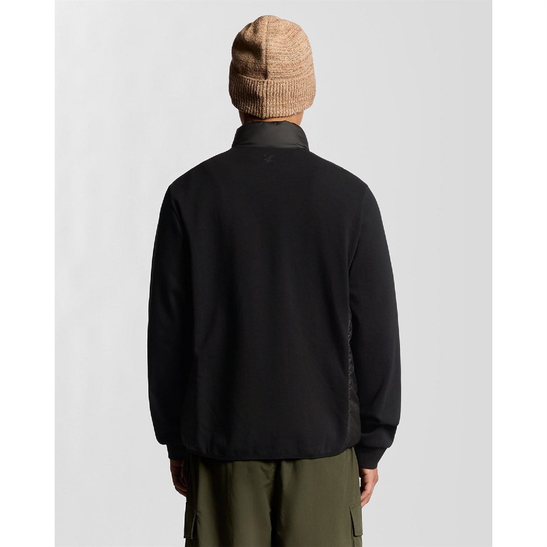 Lyle and Scott Neck Hybrid Zip Through Jumper