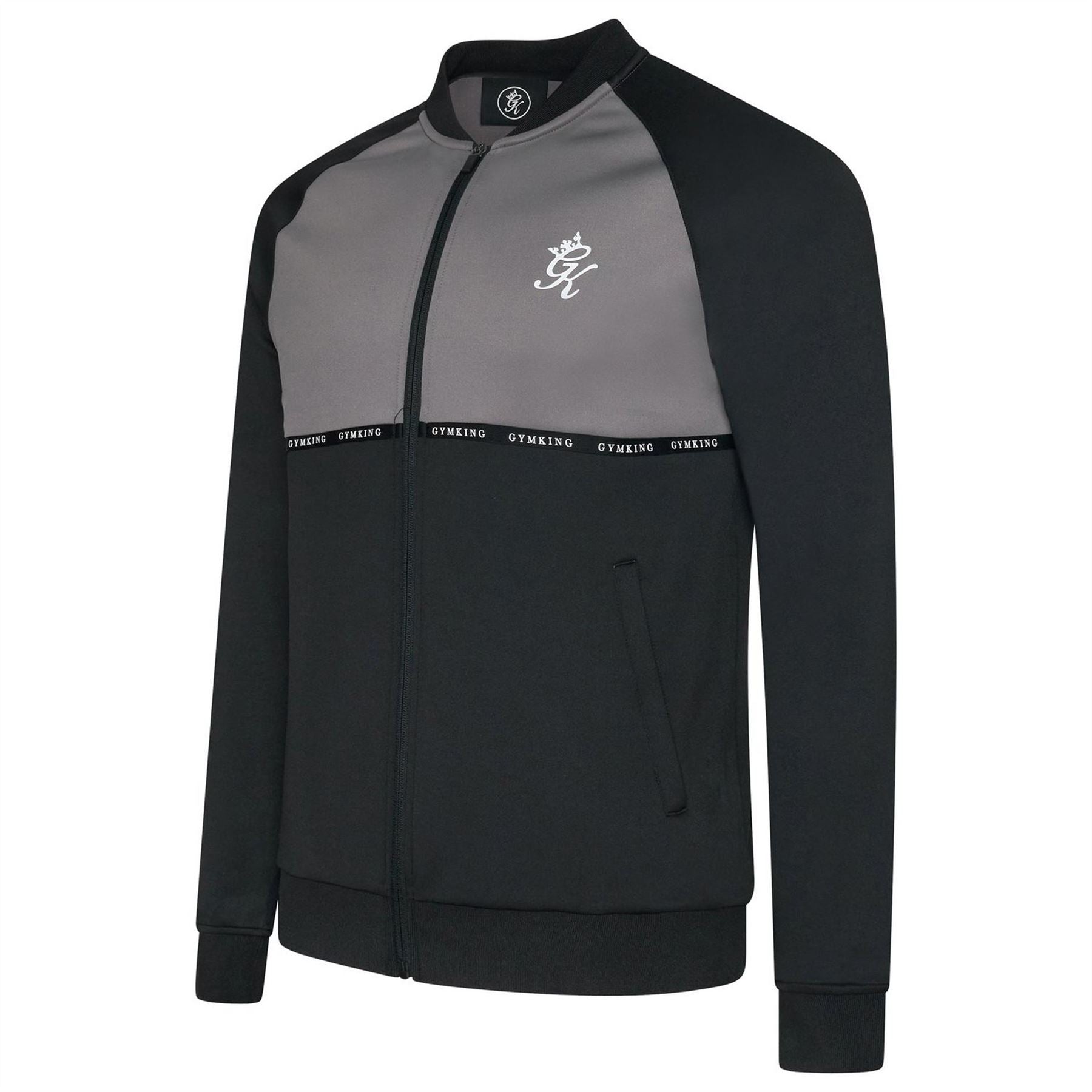 Gym King Gymki Taped Plus Full Zip Fleece Fabric