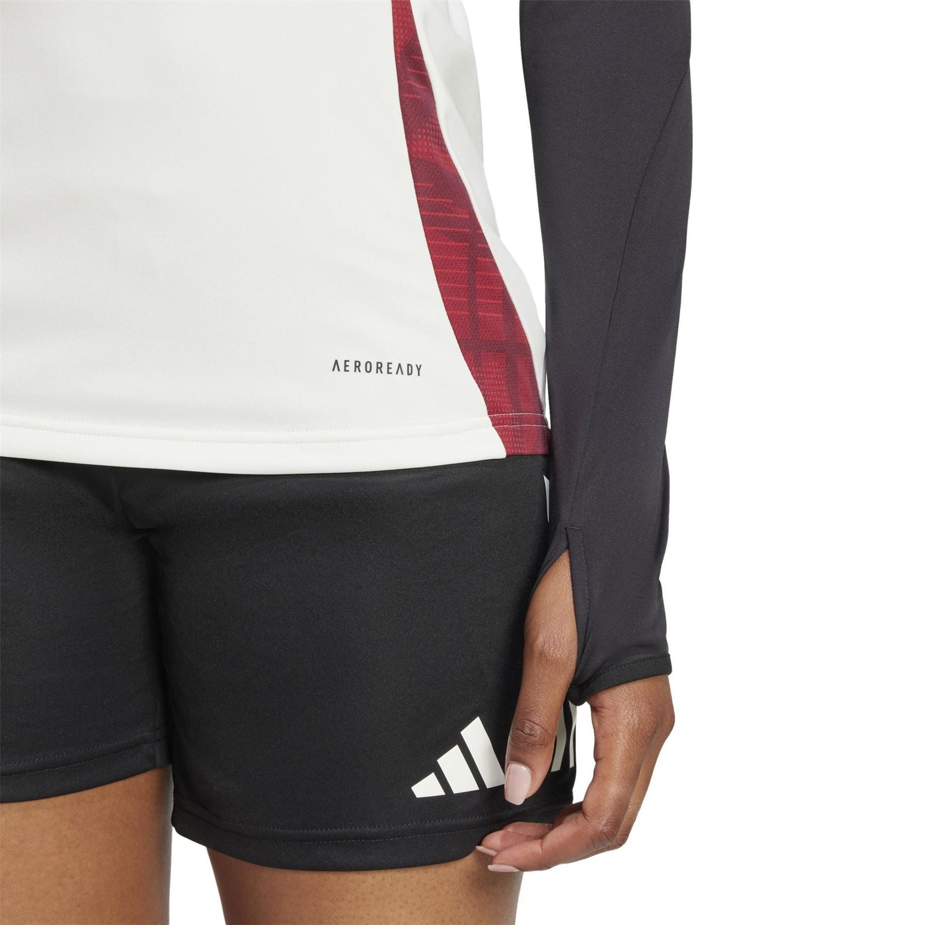 adidas Manchester United Zip Neck Raglan Sleeve Athletic Top