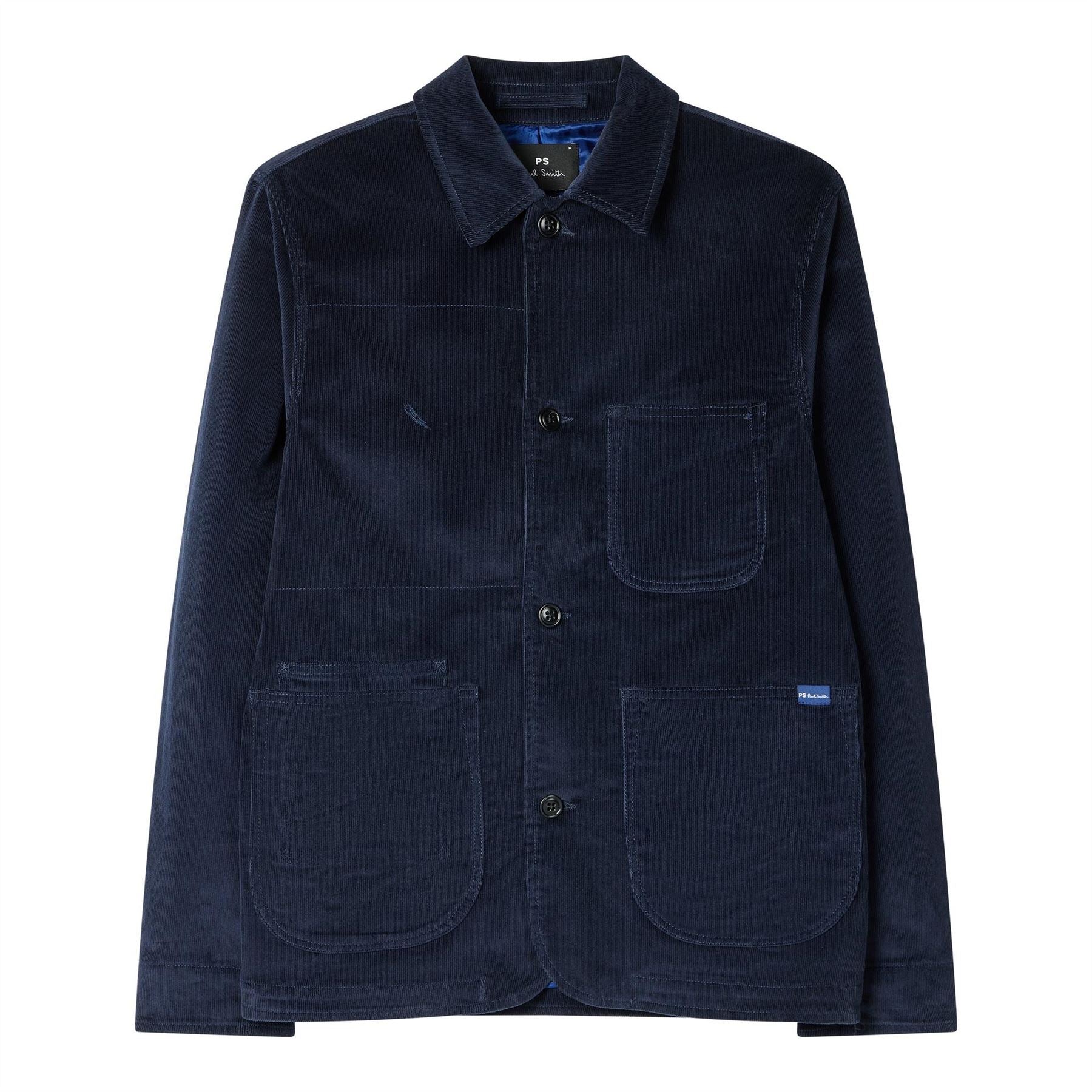 PS Paul Smith Solid Patterned Shirt Collared Overshirt