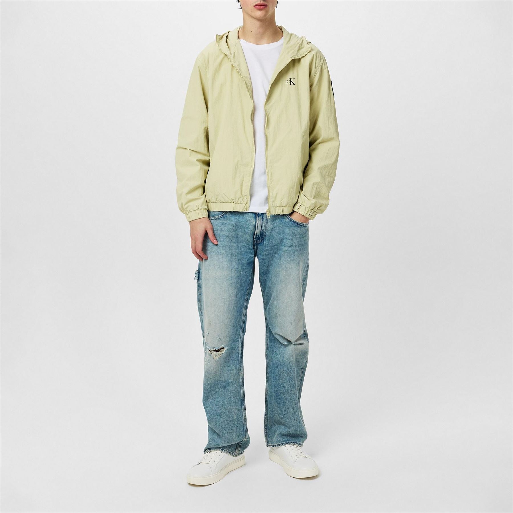 Calvin Klein Jeans Hooded Windbreaker Regular Fit Jacket
