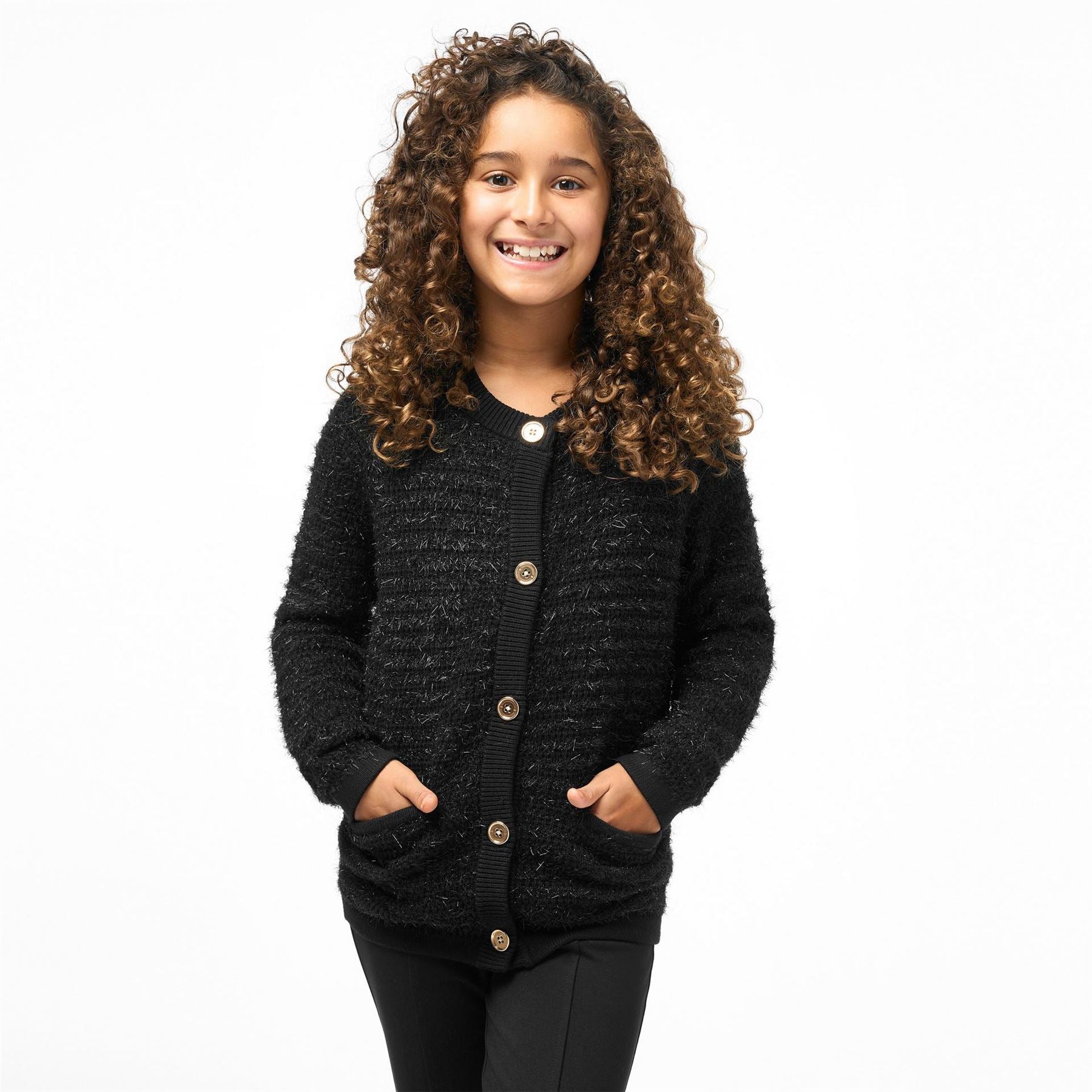 Biba Girls Fluffy Cardigan
