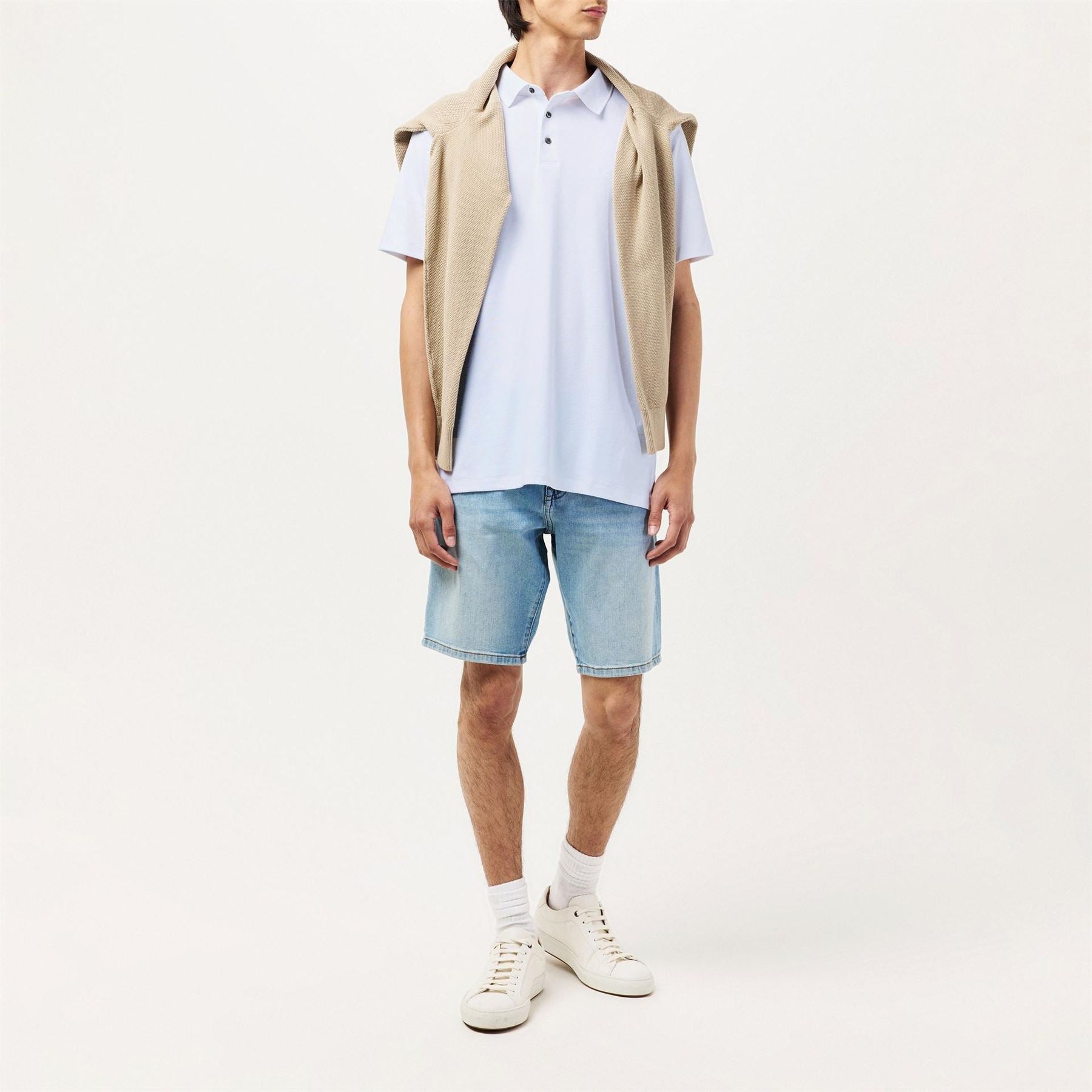 Calvin Klein Jeans Pima Collared Neck Short Sleeve Polo Shirt