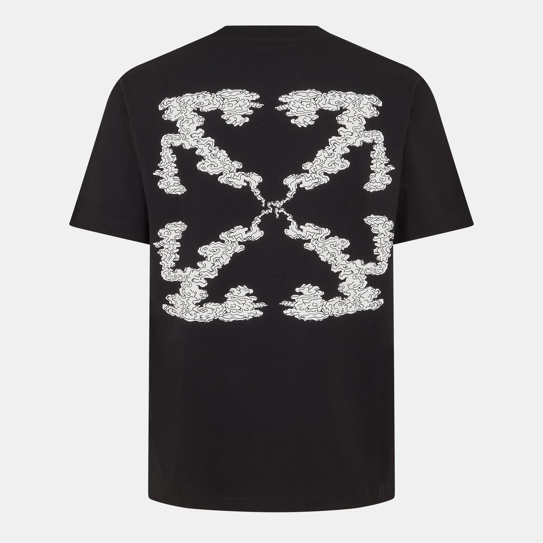 Off White Cloud Arrow Crew Neck Short Sleeve T-Shirt