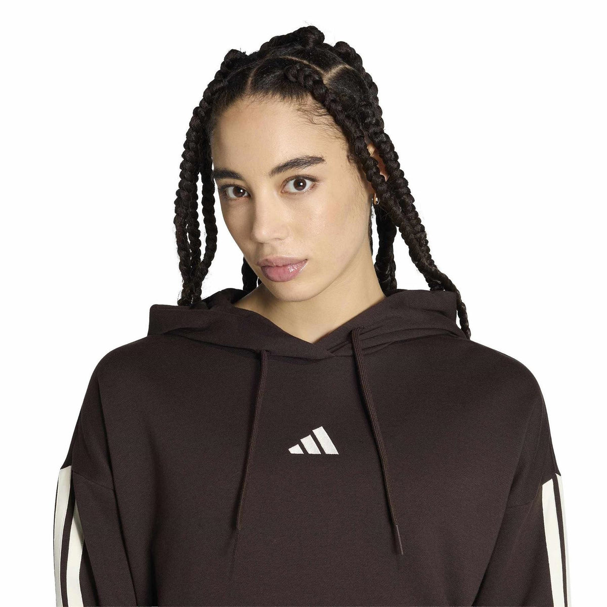 adidas Bold Logo Hooded Neck Long Sleeve Sweatshirt