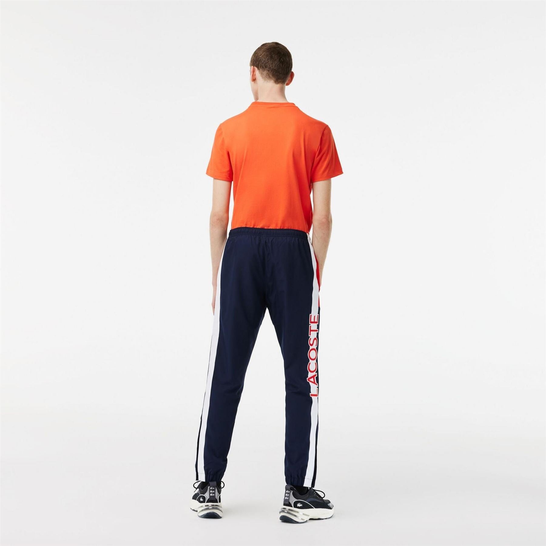 Lacoste Vertical Logo Color Block Slim Cut Track Pants