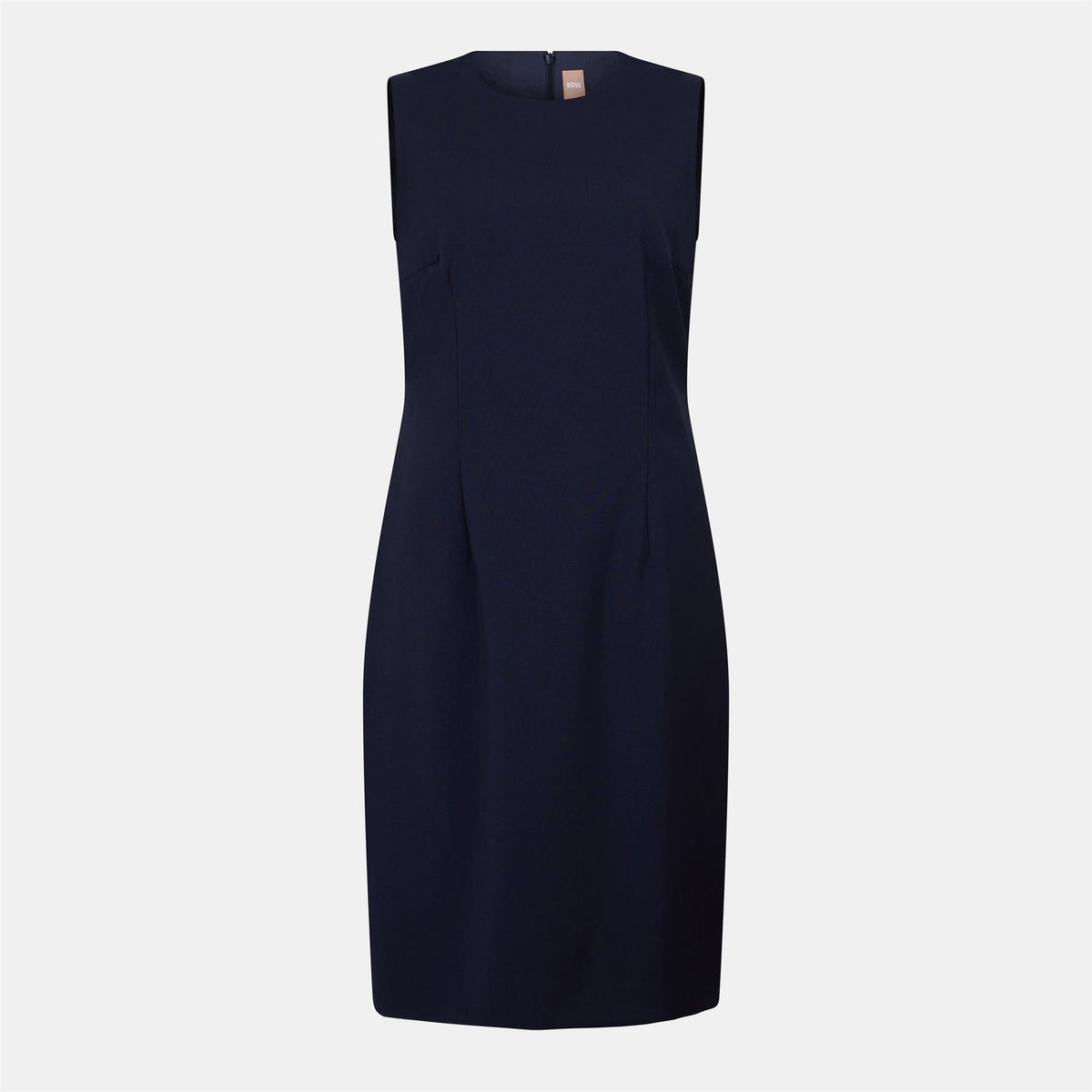 Boss Dirulah Crew Neck Sleeveless Knee Length Dress