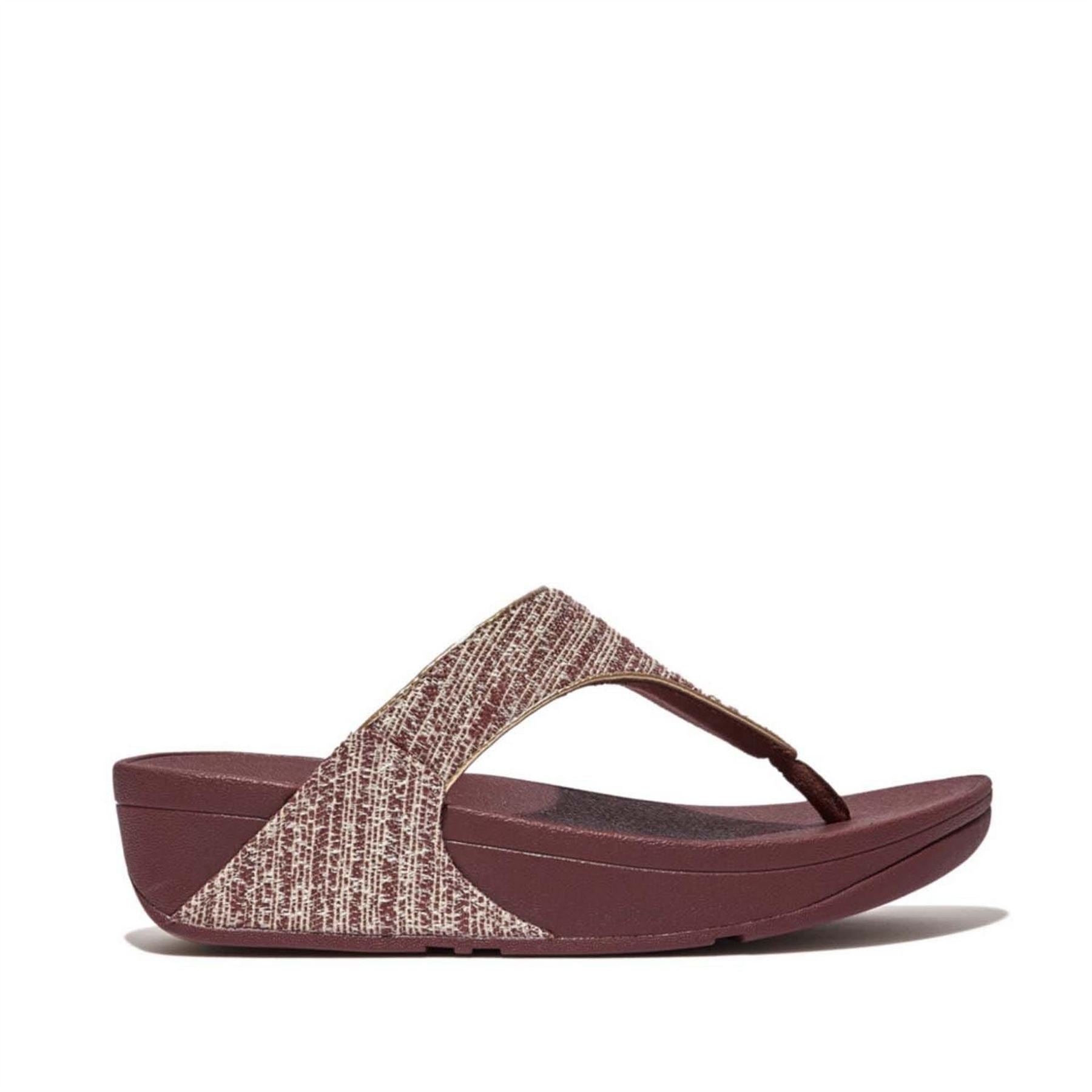Fitflop Lulu Shimmerweave Toe Post Sandals