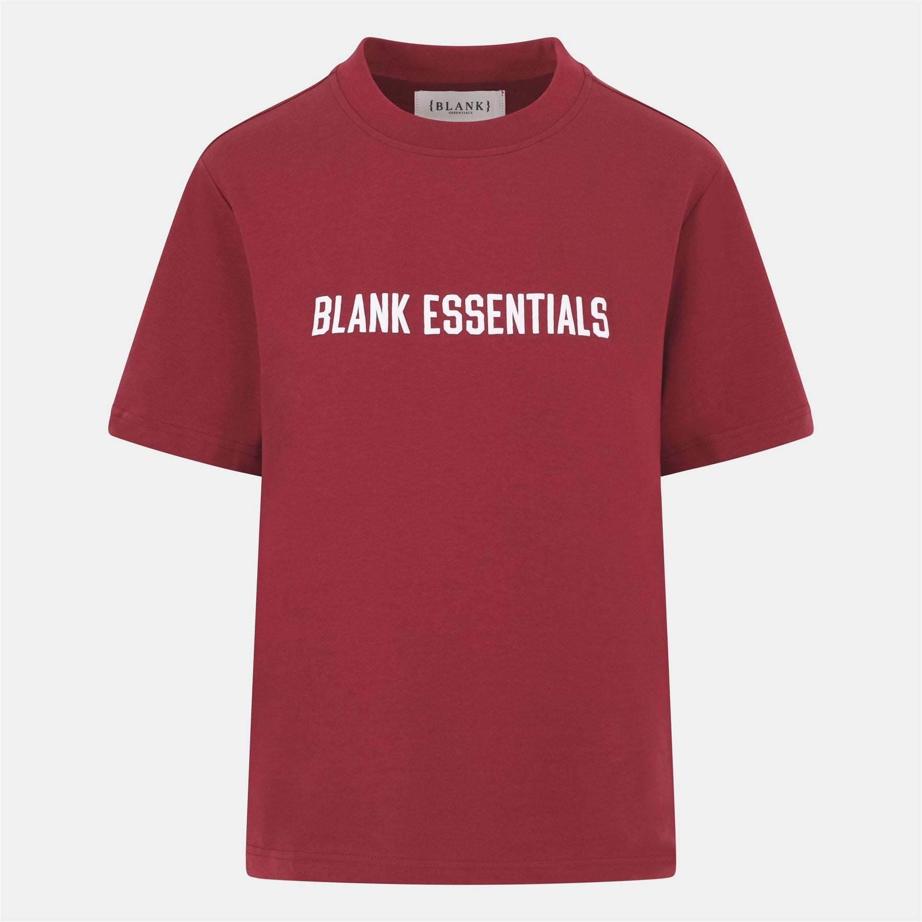 Blank Essentials College Lettering Crew Neck Short Sleeve Boyfriend T-Shirt
