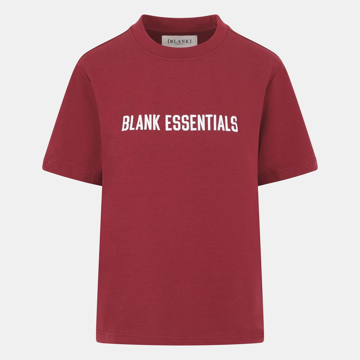 Blank Essentials College Lettering Crew Neck Short Sleeve Boyfriend T-Shirt