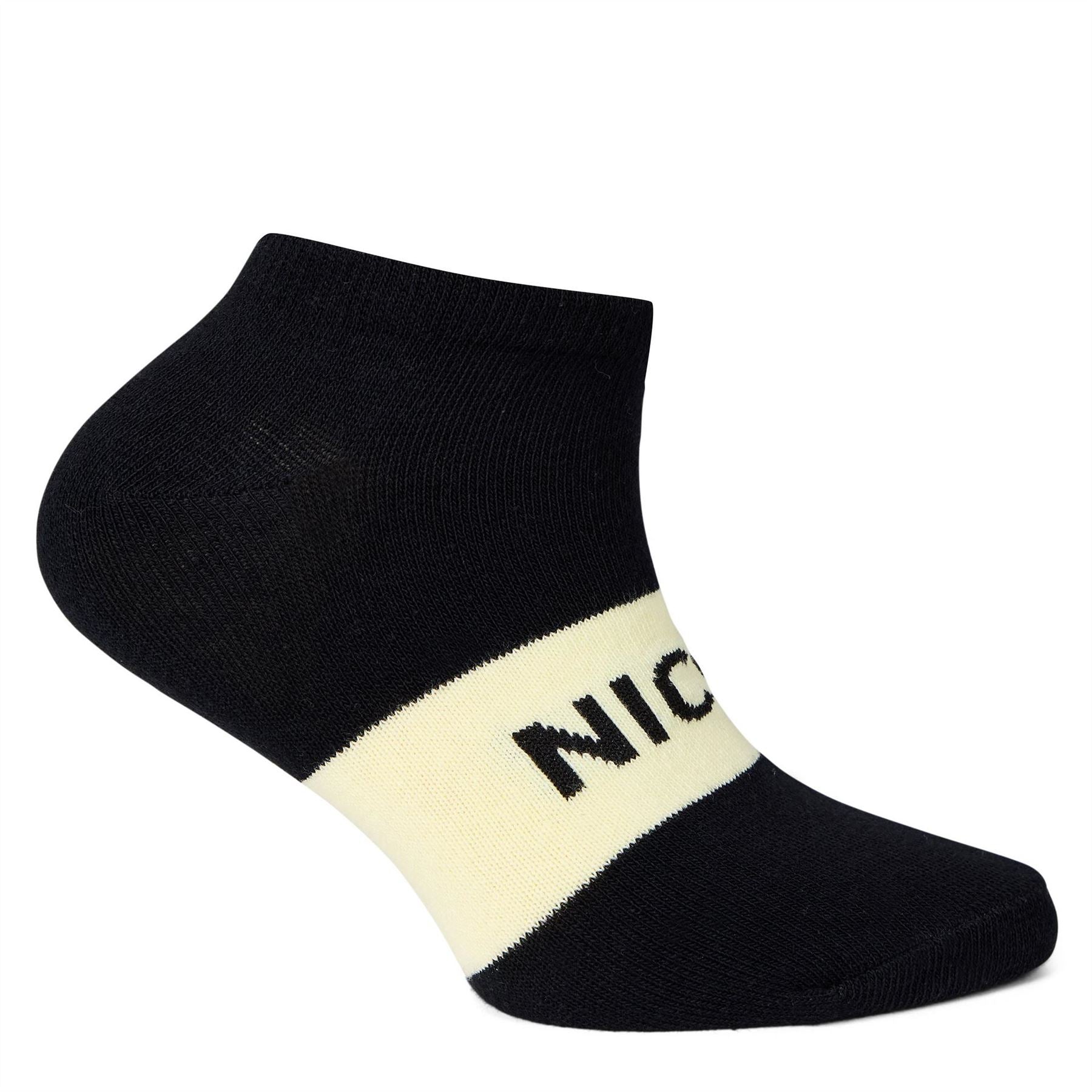 Nicce 5 Pack Lettering No Show Socks