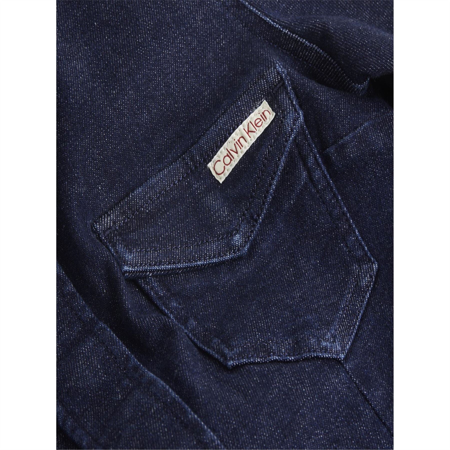 Calvin Klein Jeans Lean Collared Neck Mini Shirtdress