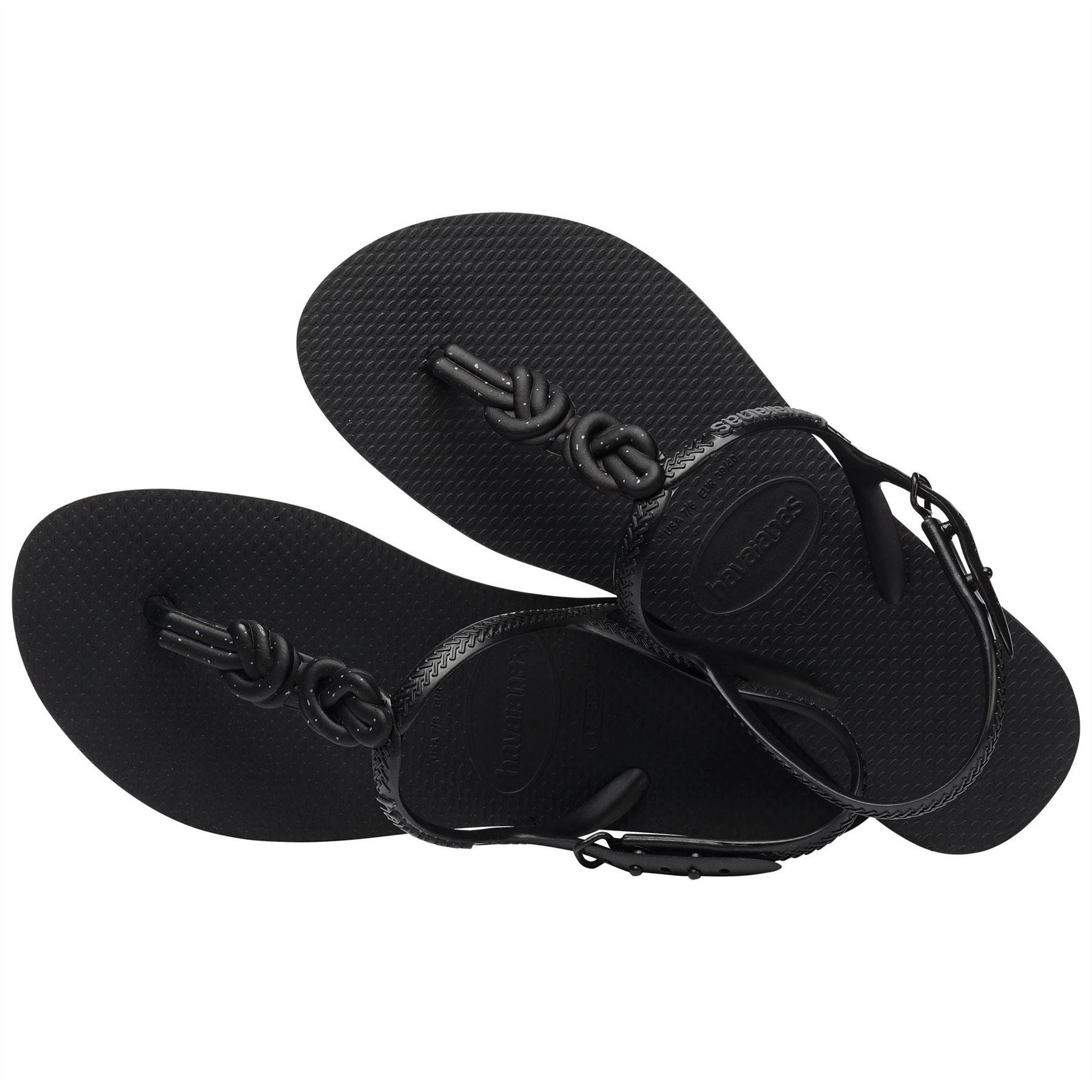 Havaianas Hav. Twist Plus Black Black 33 34 Flip Flops Womens