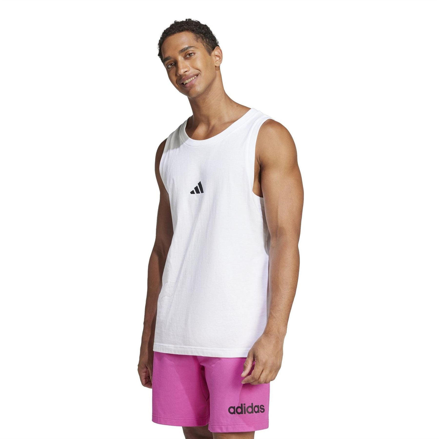 adidas Mens Small Logo Tank Top