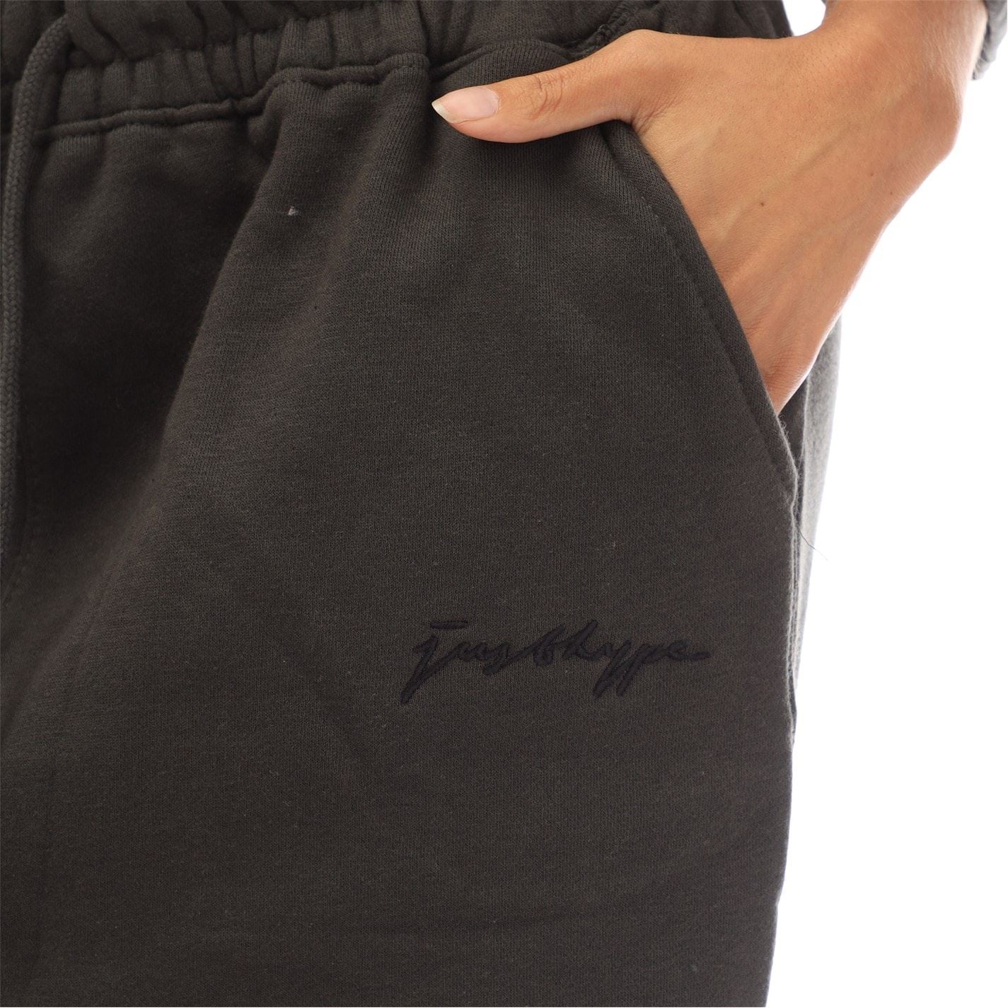 Hype Wide Leg Solid Patterned Joggers