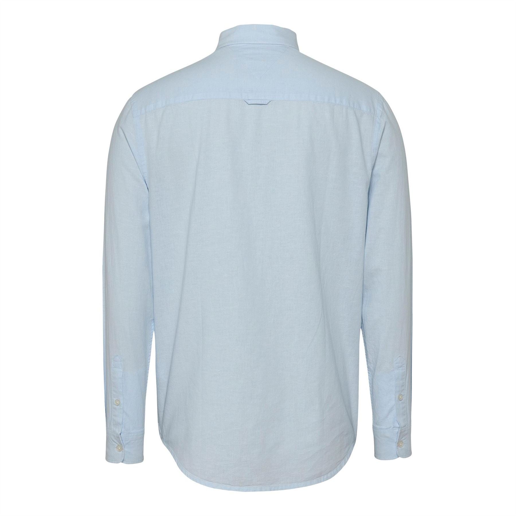Tommy Jeans Regular Fit Collared Neck Long Sleeve Shirt
