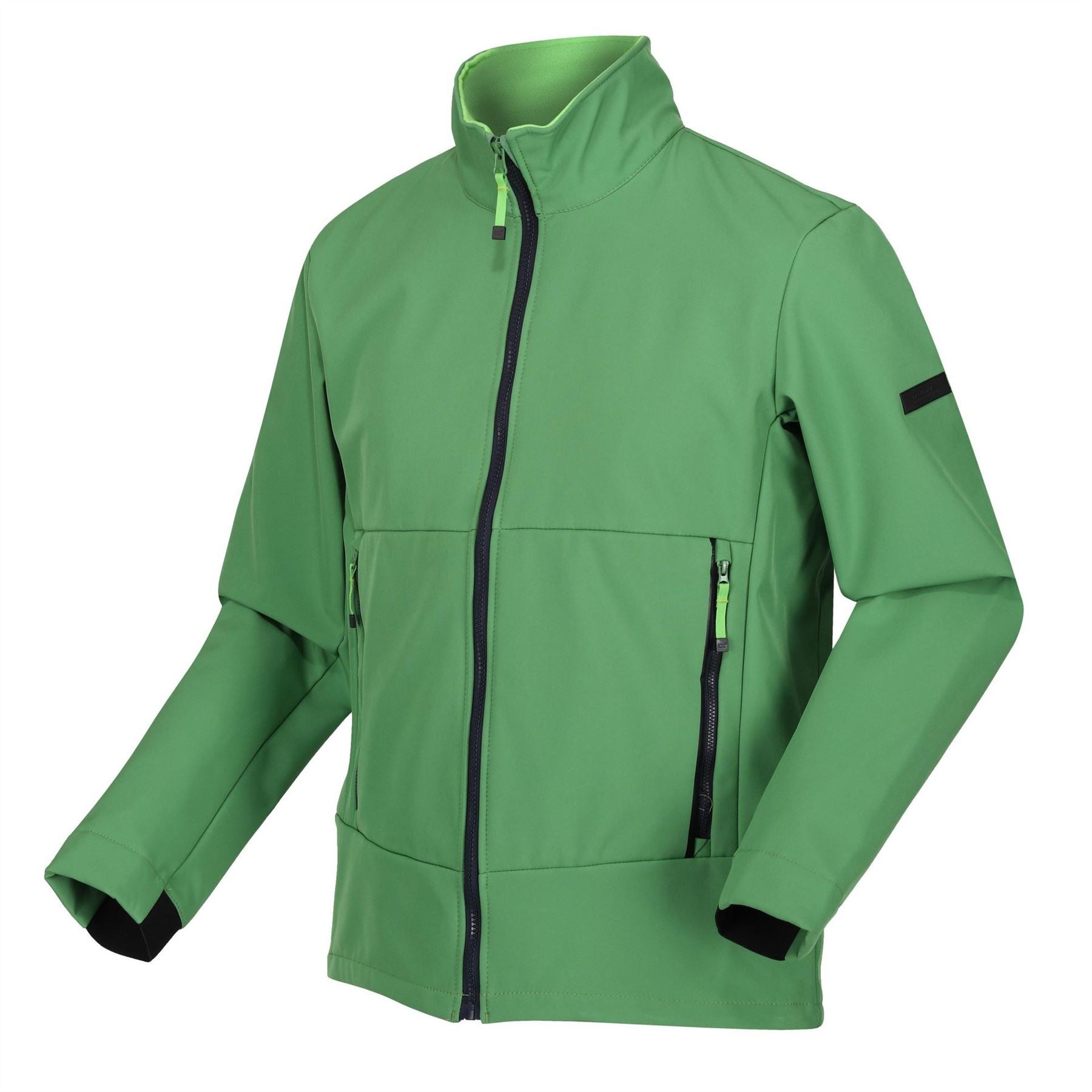 Regatta Dendrick Solid Patterned Softshell Jacket with Ribbed Cuff