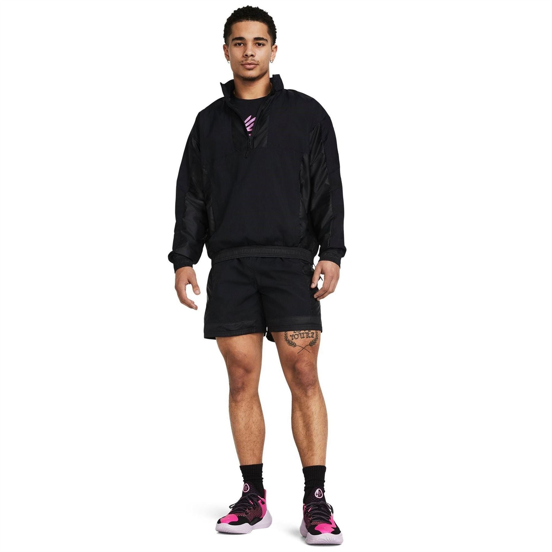 Under Armour Curry Hooded Ribbed Cuff Performance Jacket