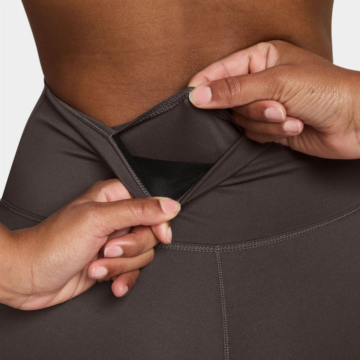 Nike Womens One Seamless Front High Waisted Leggings