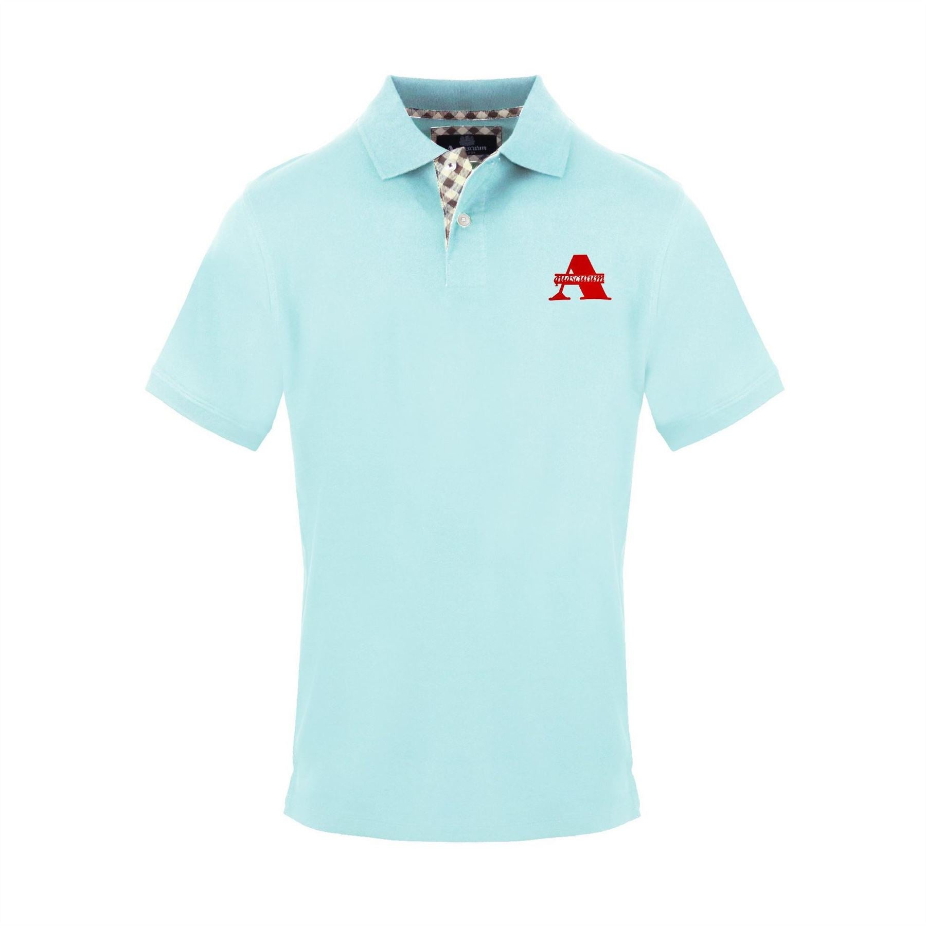 Aquascutum Embroidered Collared Neck Short Sleeve Polo Shirt