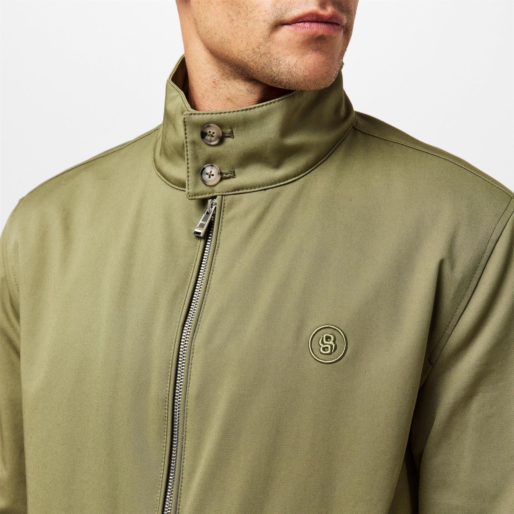 Boss H Coiner 253 Ribbed Cuffs Full Zip Harrington Jacket