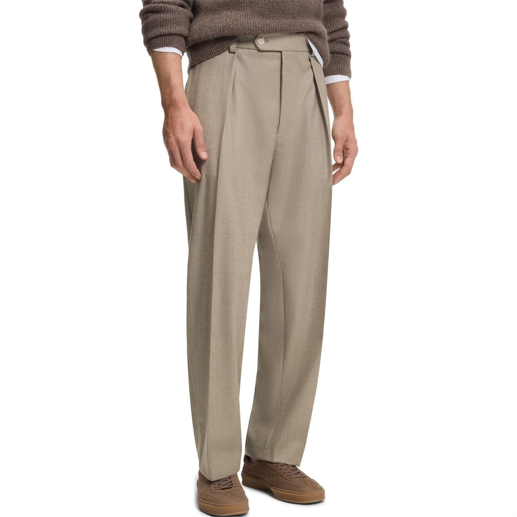 Boss HBB Double Breasted Full Length Wide Leg Trousers