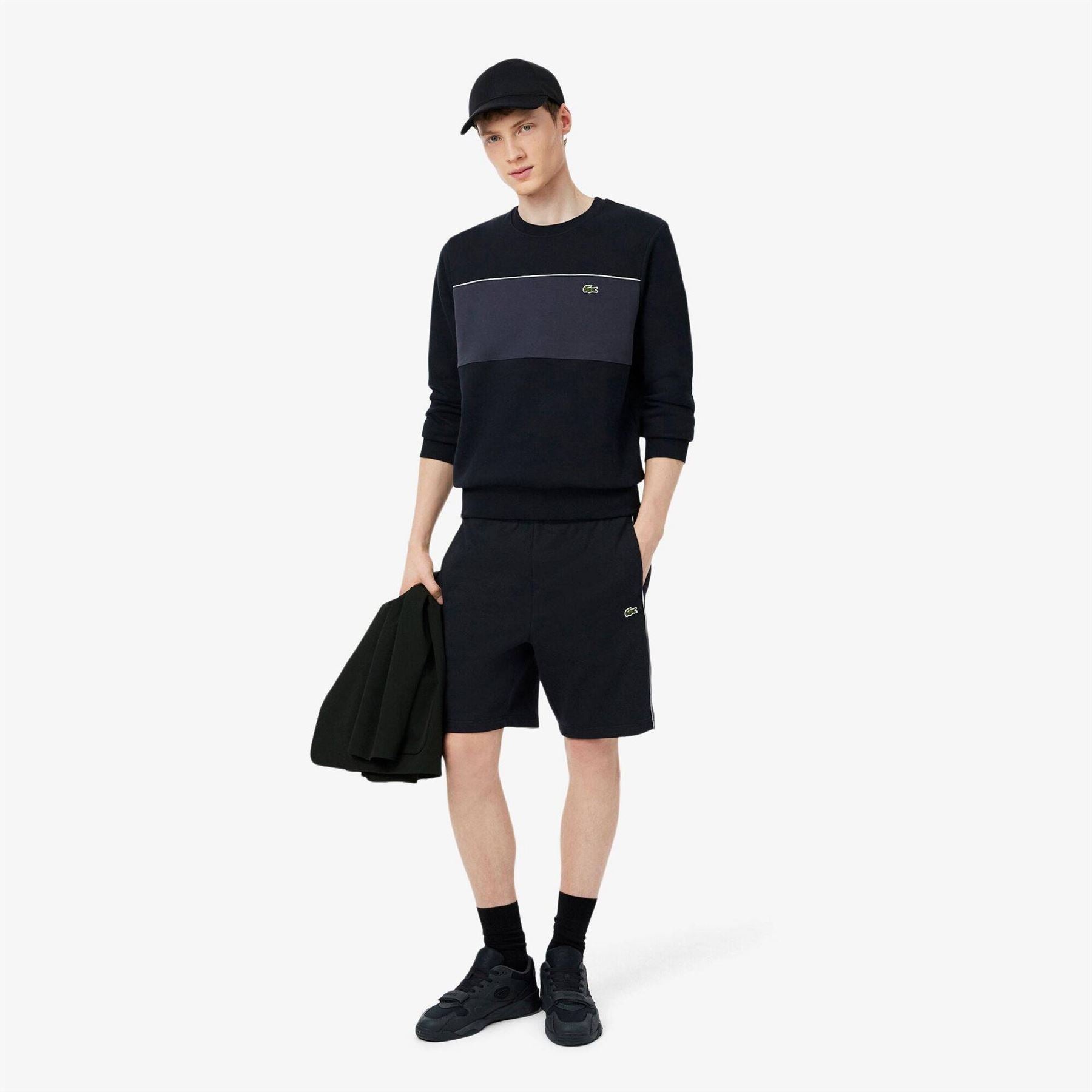 Lacoste Black Fleece Jogger Shorts