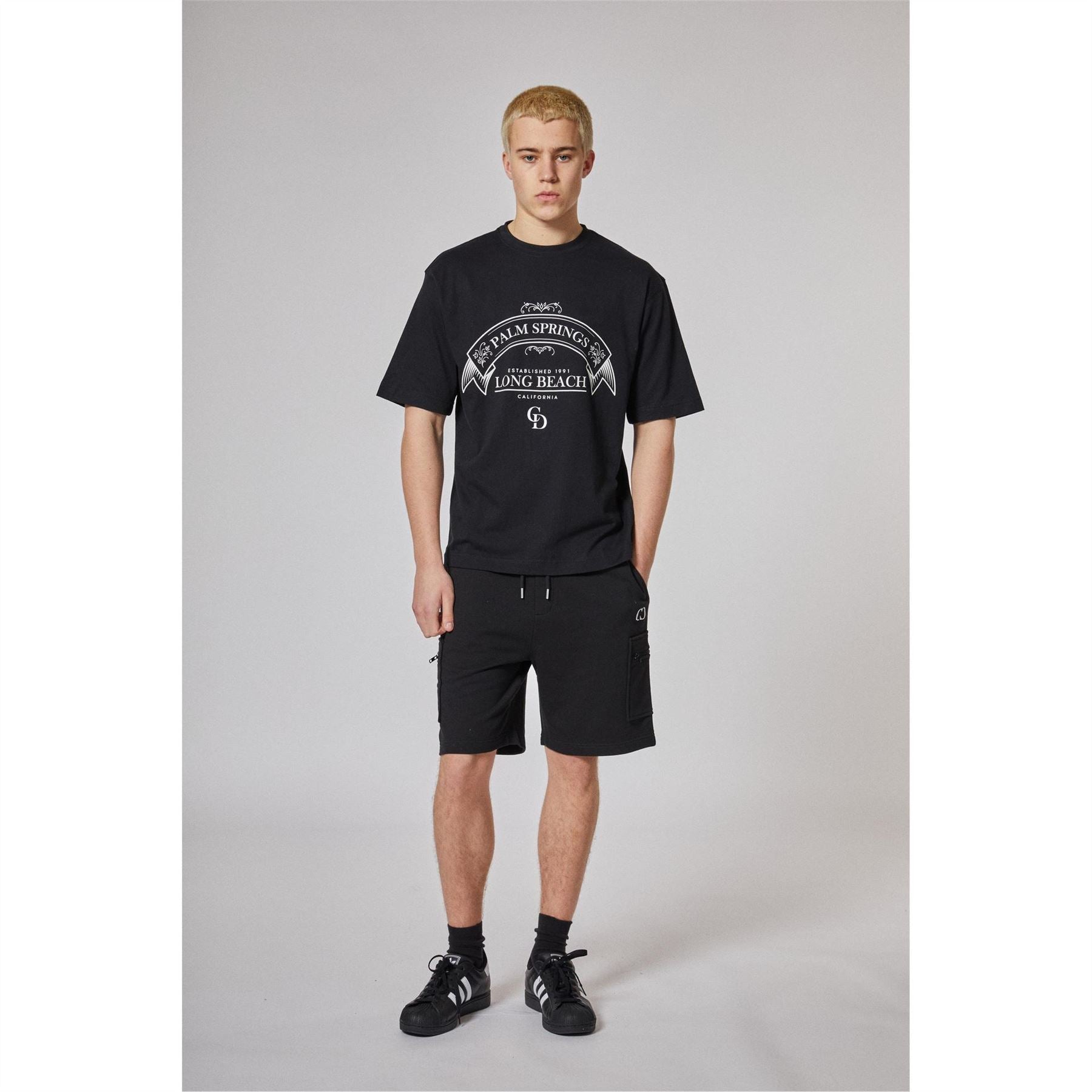 Criminal Damage Oversize Fit Lettering Crew Neck T-Shirt