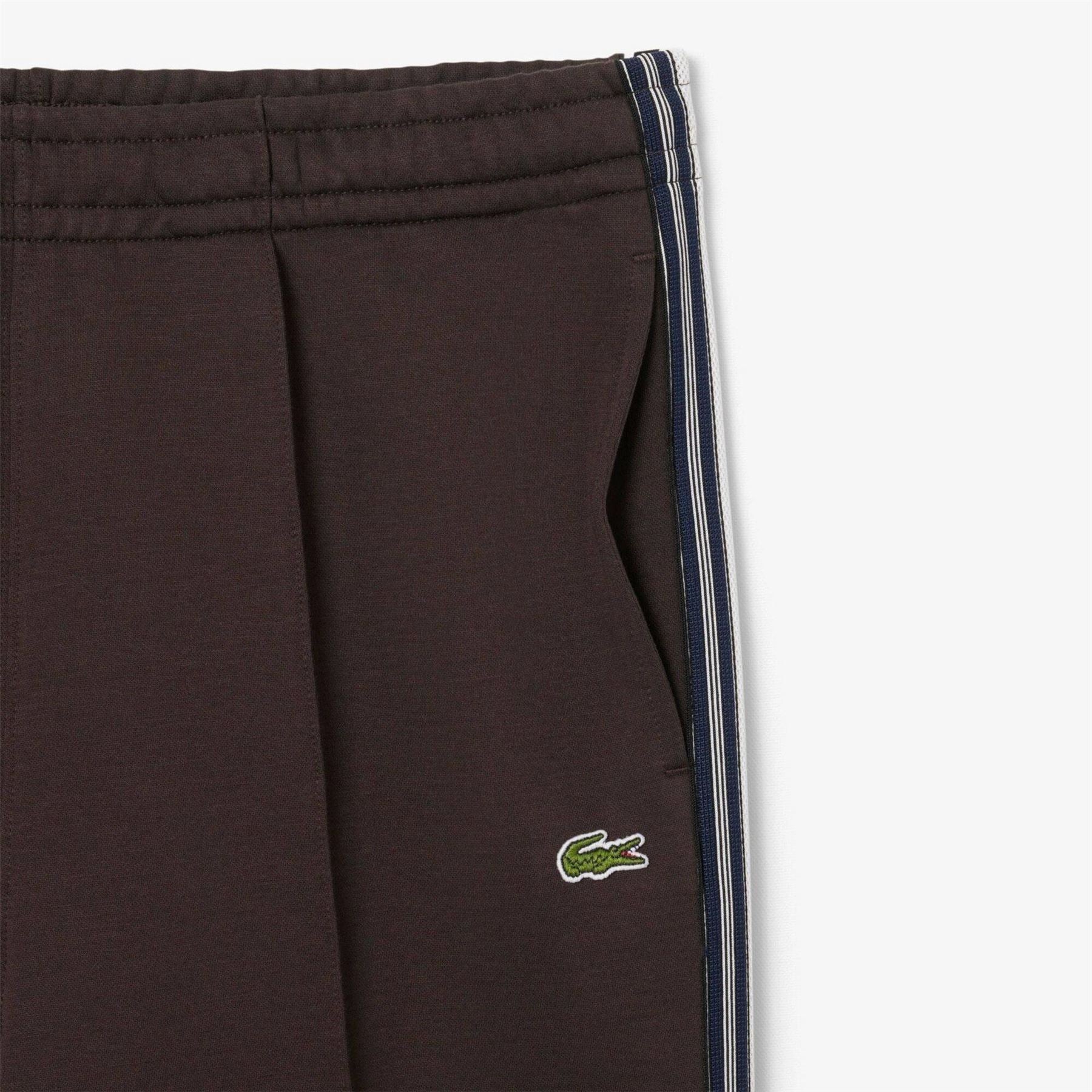 Lacoste Solid Patterned Fitted Cuff Track Pants