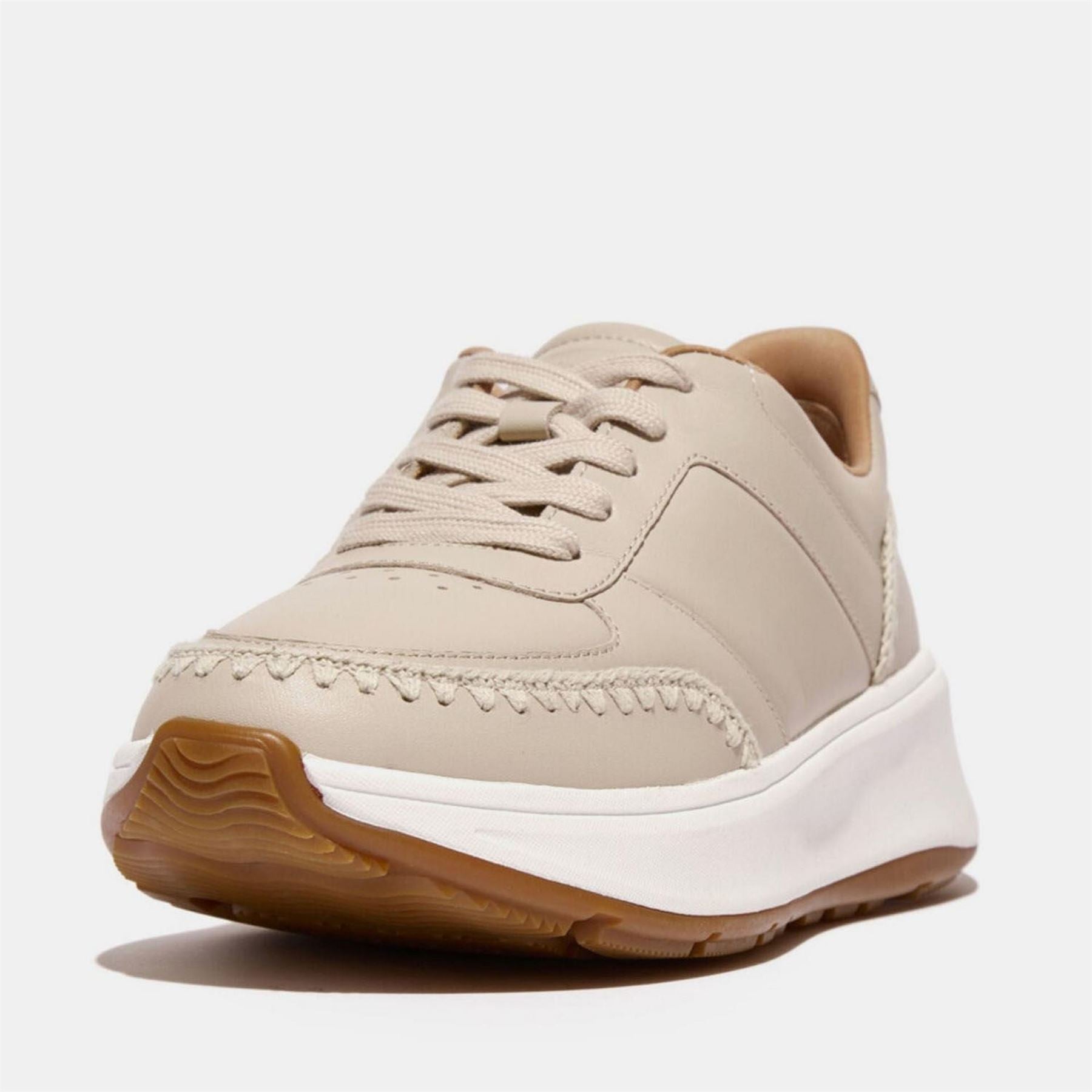Fitflop Mode Crochet Stitch Leather Flatform Trainers