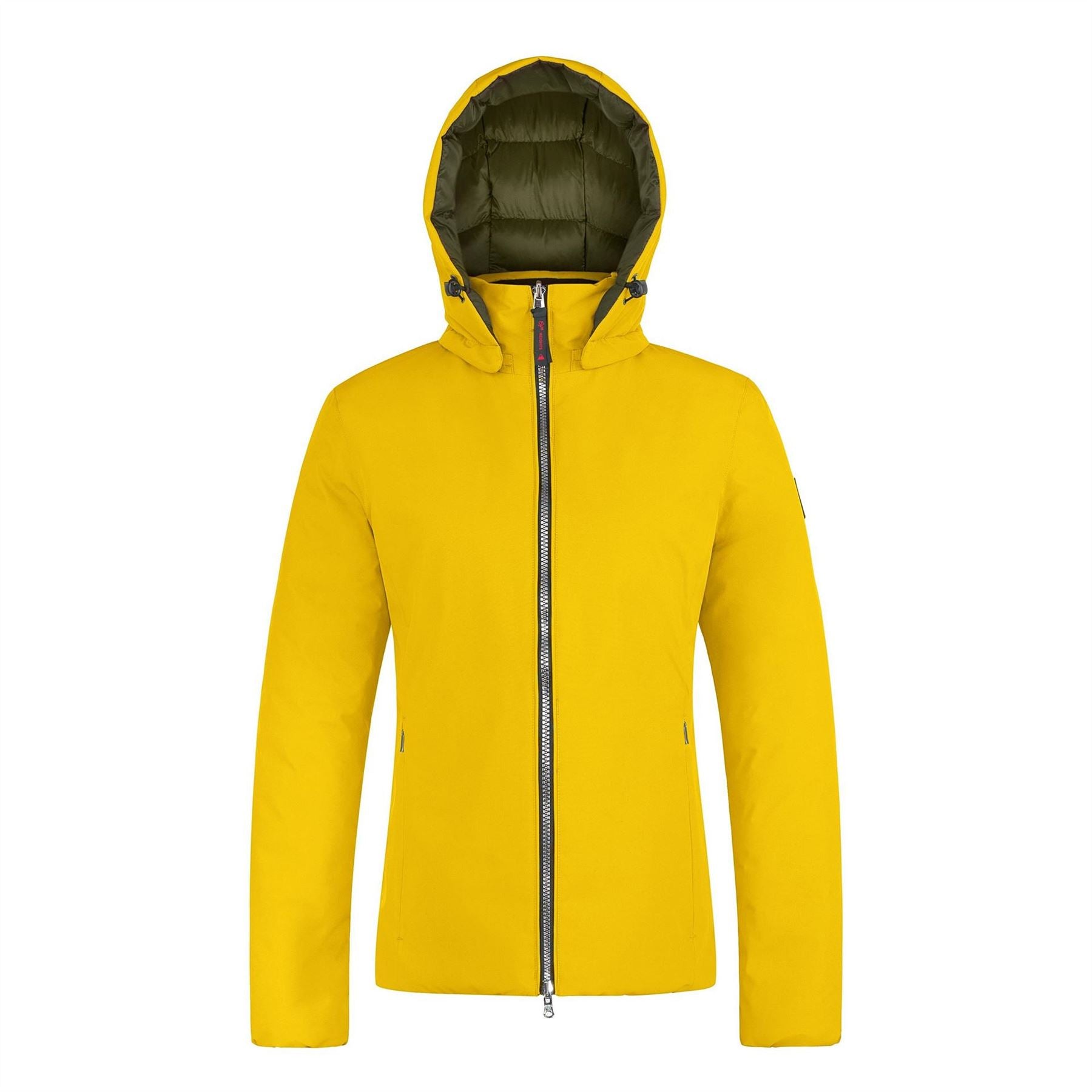 Cape Heights Solid Patterned Hooded Snap Button Puffer Jacket